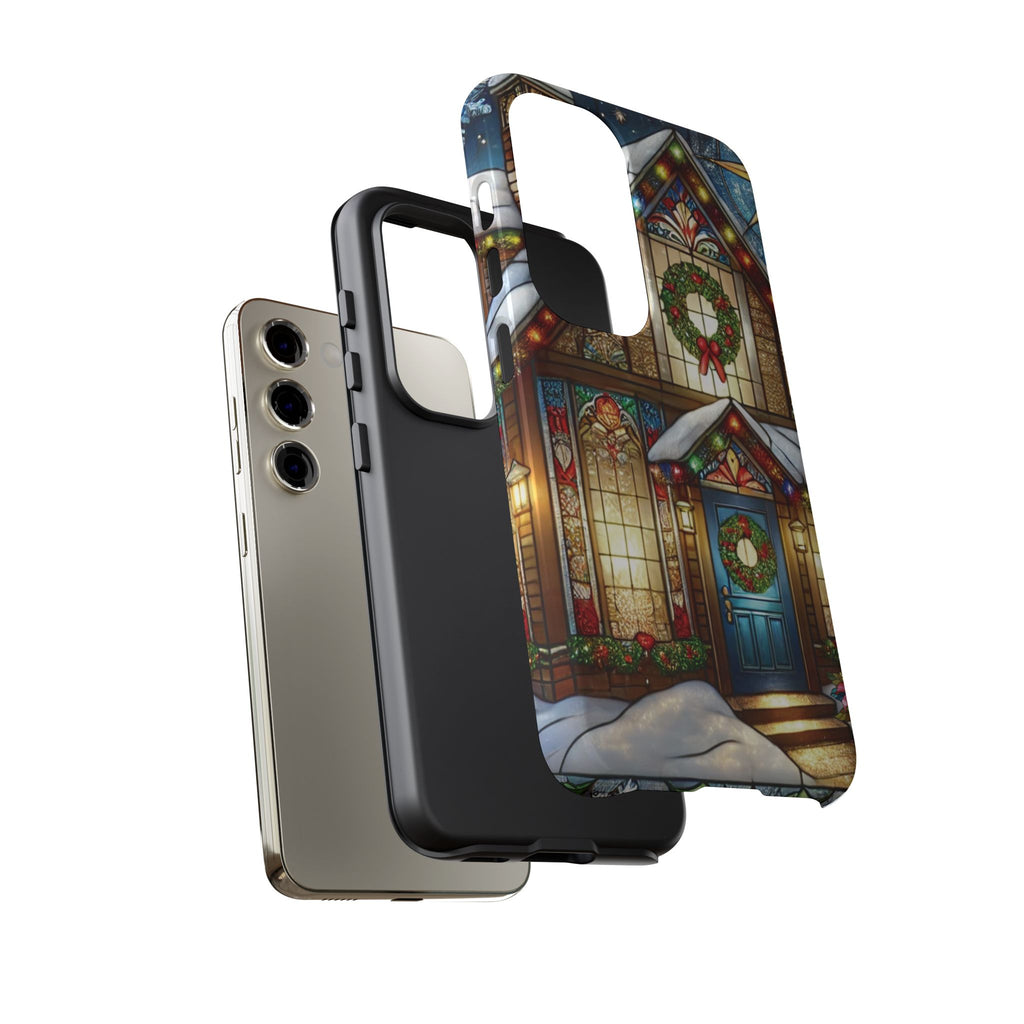 Phone Case - Stain Glass Christmas Unique Holiday Protection Gift for Her