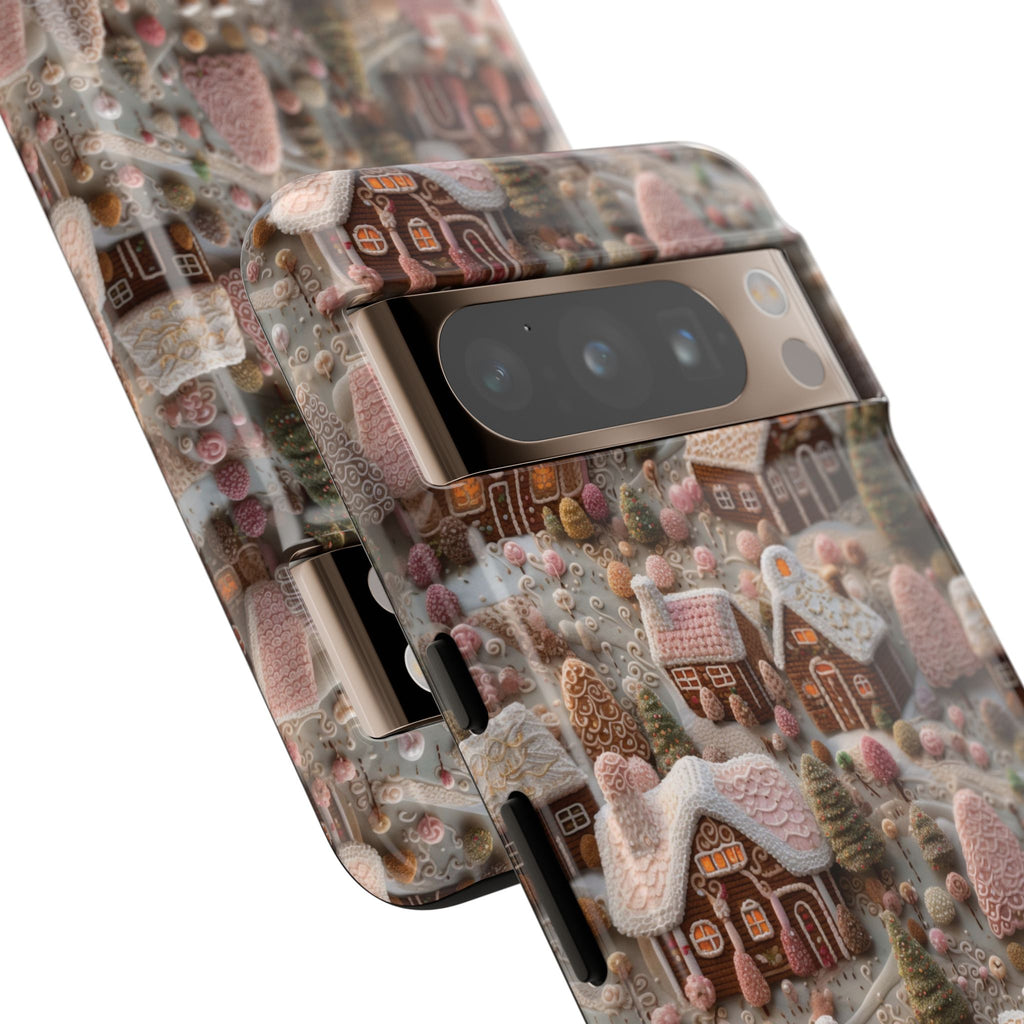 Gingerbread House 3D Phone Case Durable for iPhone Samsung Gift iPhone 15, 14, 13 Samsung Pixel Gift for Mom Accessory Gift for Her
