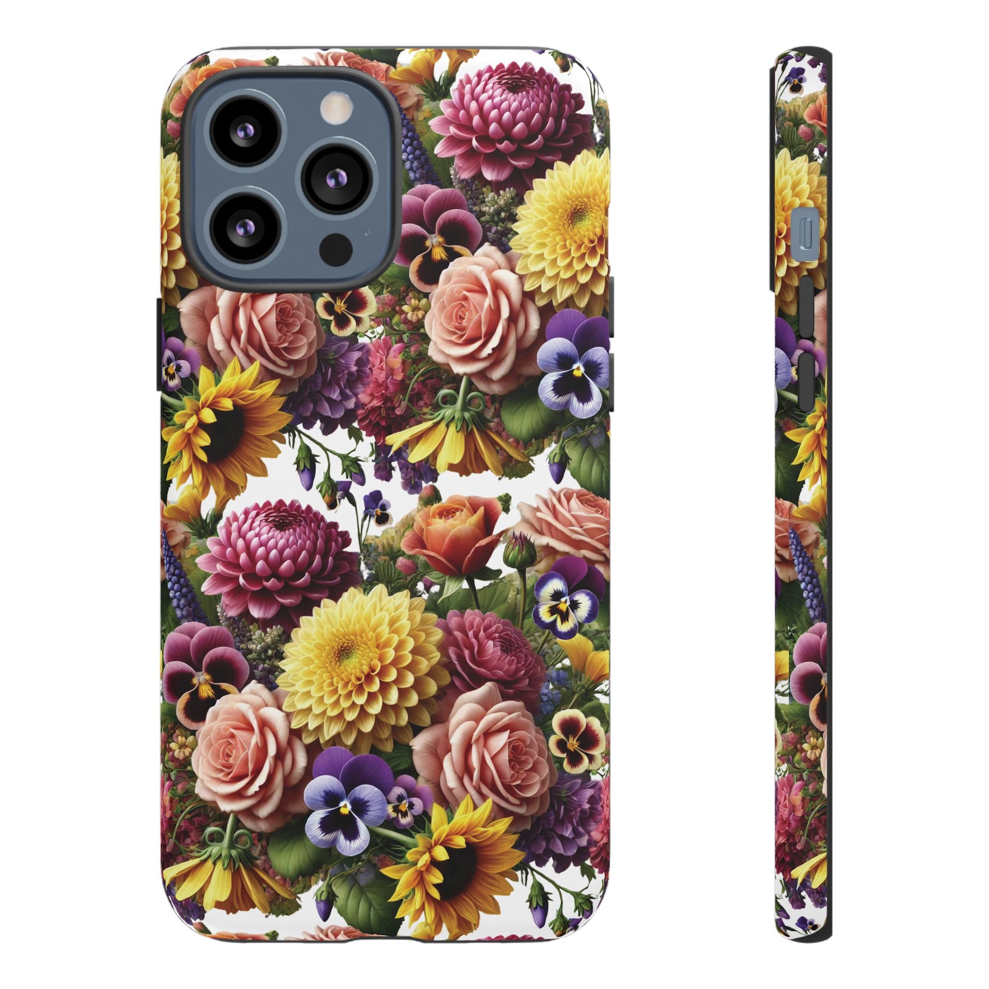 Floral Fall Phone Case for iPhone 16 15 14 13 12  21 23 Samsung, and Pixel | Stylish Protective Cover Gift for Her Perfect for Floral Lover
