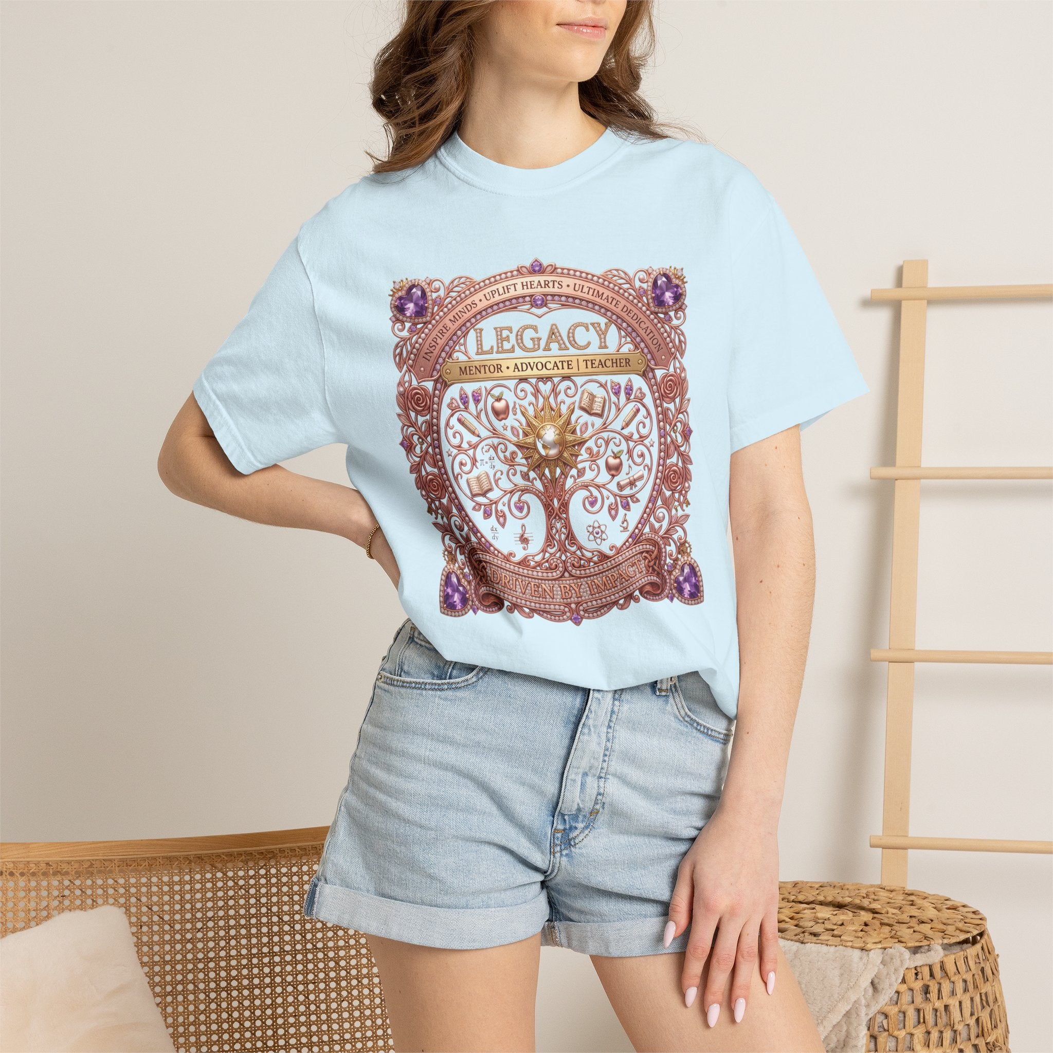 Teacher Driven by Impact Comfort Colors® T-Shirt | Inspirational Teacher Graphic TeeLegacy Family Tree T-Shirt Gift for her