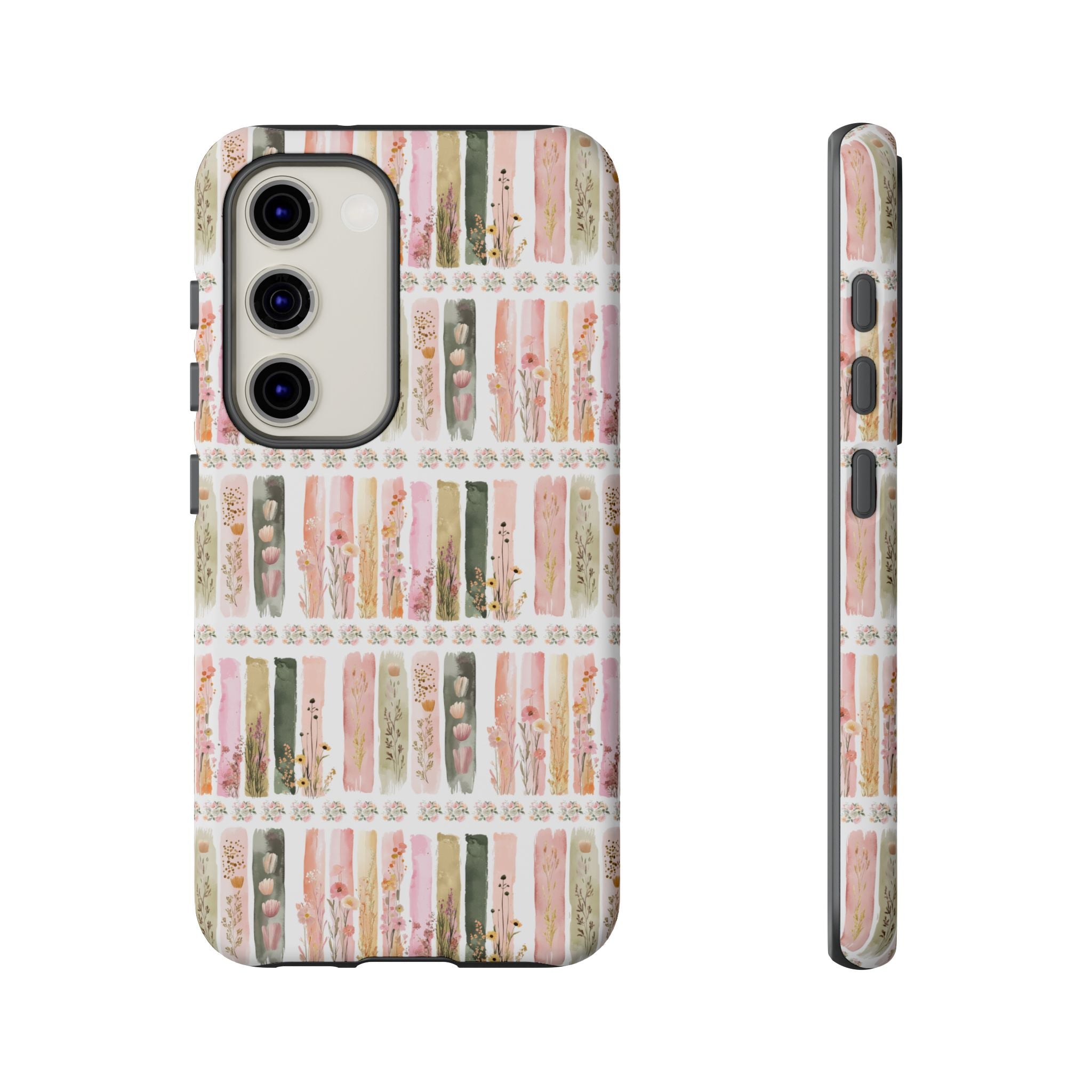 Pastel Brushstroke Floral Phone Case Soft Illusion Flower Design, Aesthetic Protective Cover, Feminine Style, Cute Gift for Her, Fits Most Models