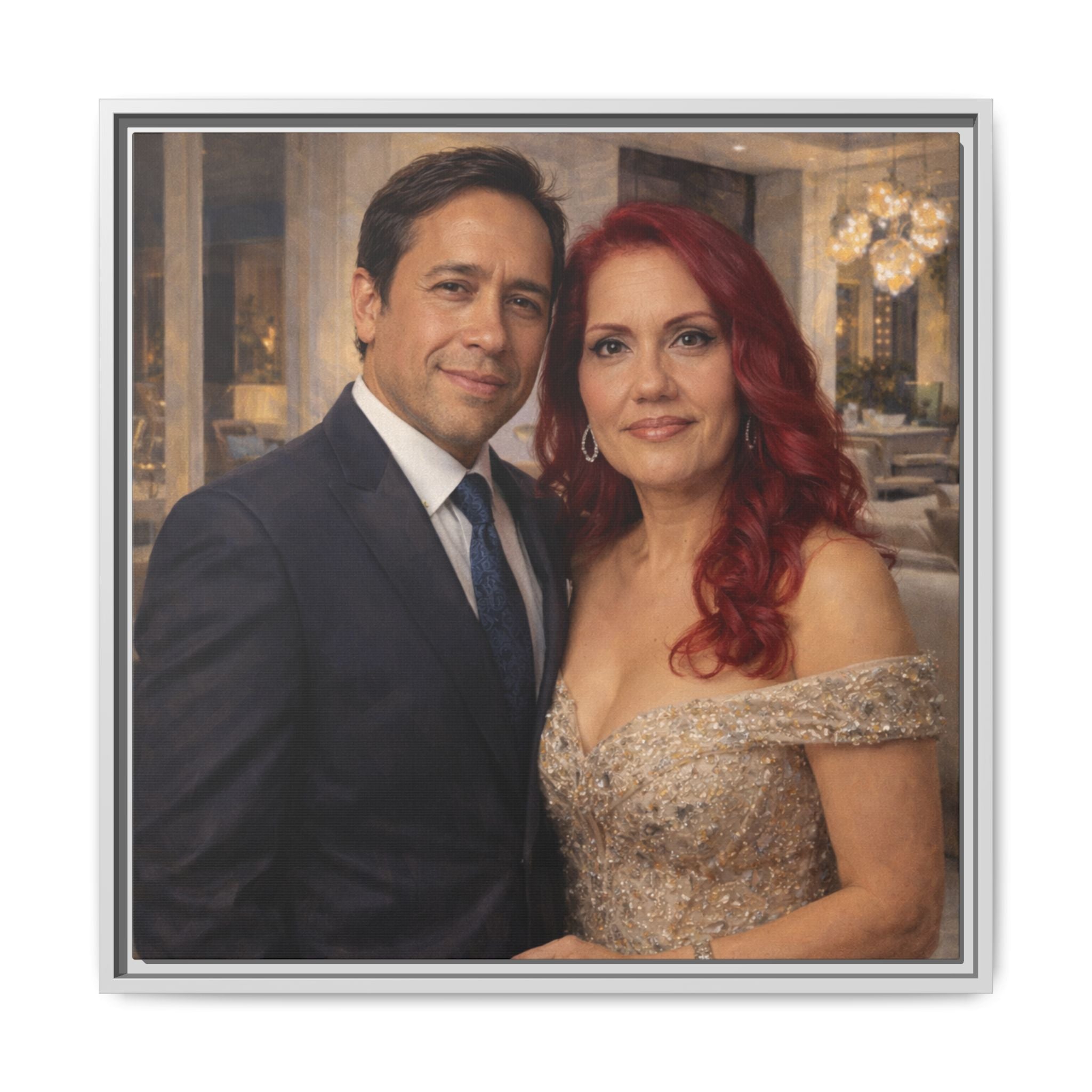 Custom Oil Painting Illusion Canvas – Luxury Portrait Art