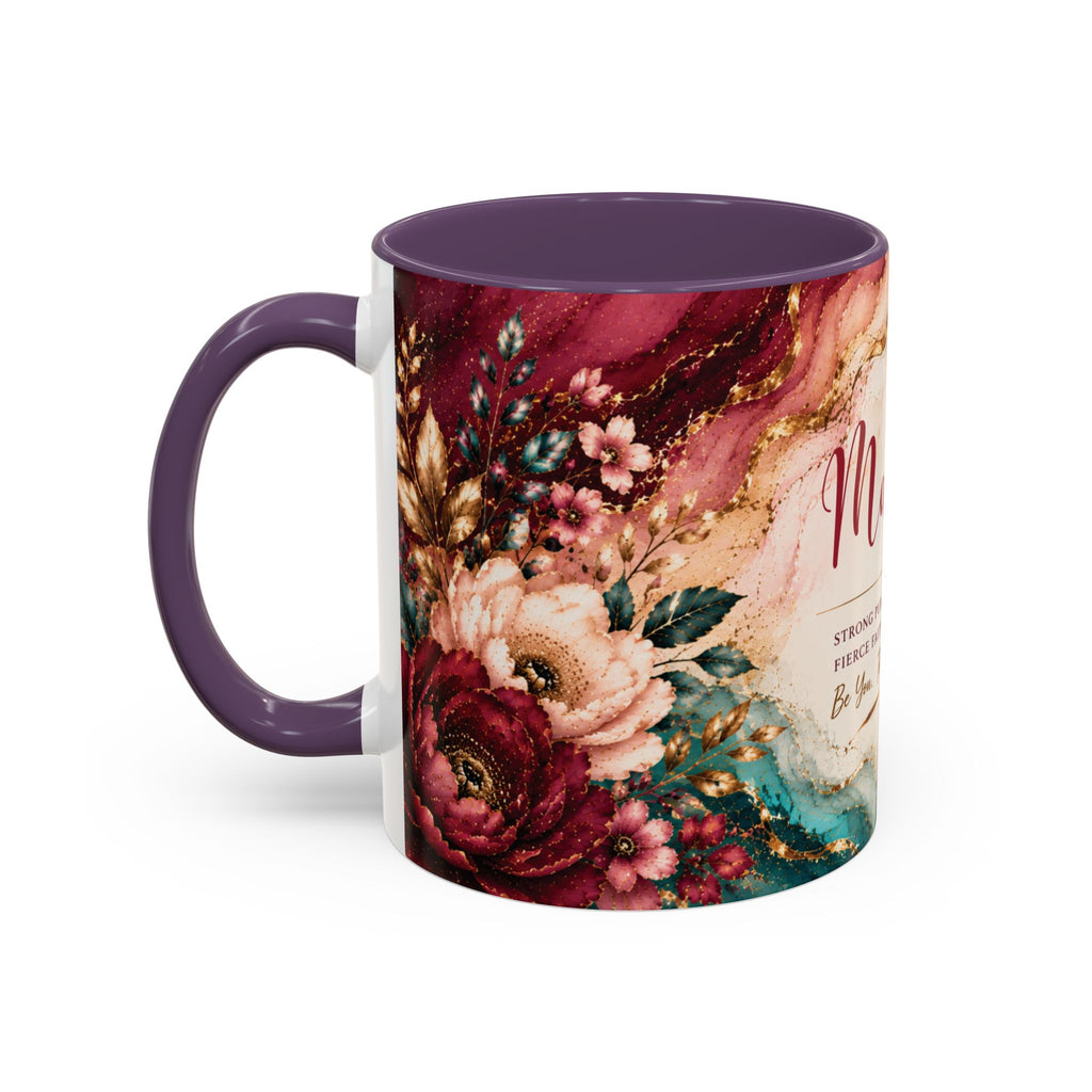 Personalized Name Mug for Women, Inspirational Color Handle Coffee Mug, 11 oz or 15 oz Gift for Her