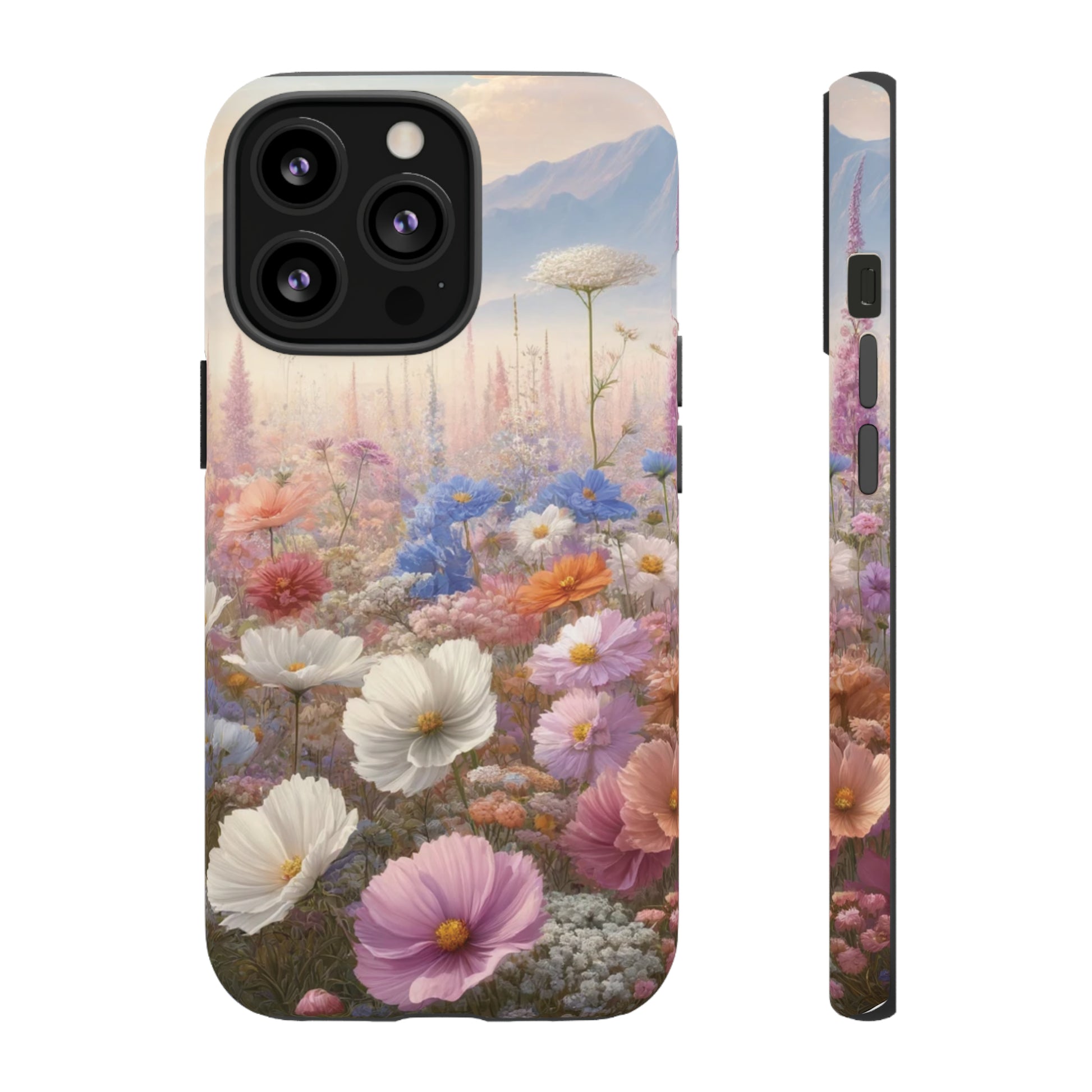 Phone Case Floral Boho Luxury Tough Case Floral Elegant Durable Stylish for Modern Devices iPhone 15, Samsung iPhone Samsung Accessory Gift for Her.