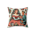Atomic Elegance Decorative Pillow 50s Starburst & Kitsch Design Decorative Pillow Touch of Beauty to Your Decor Living Room Comfort for Bedroom or Housewarming Gift New House, Bridal Shower Gift - MRSBYVALLE