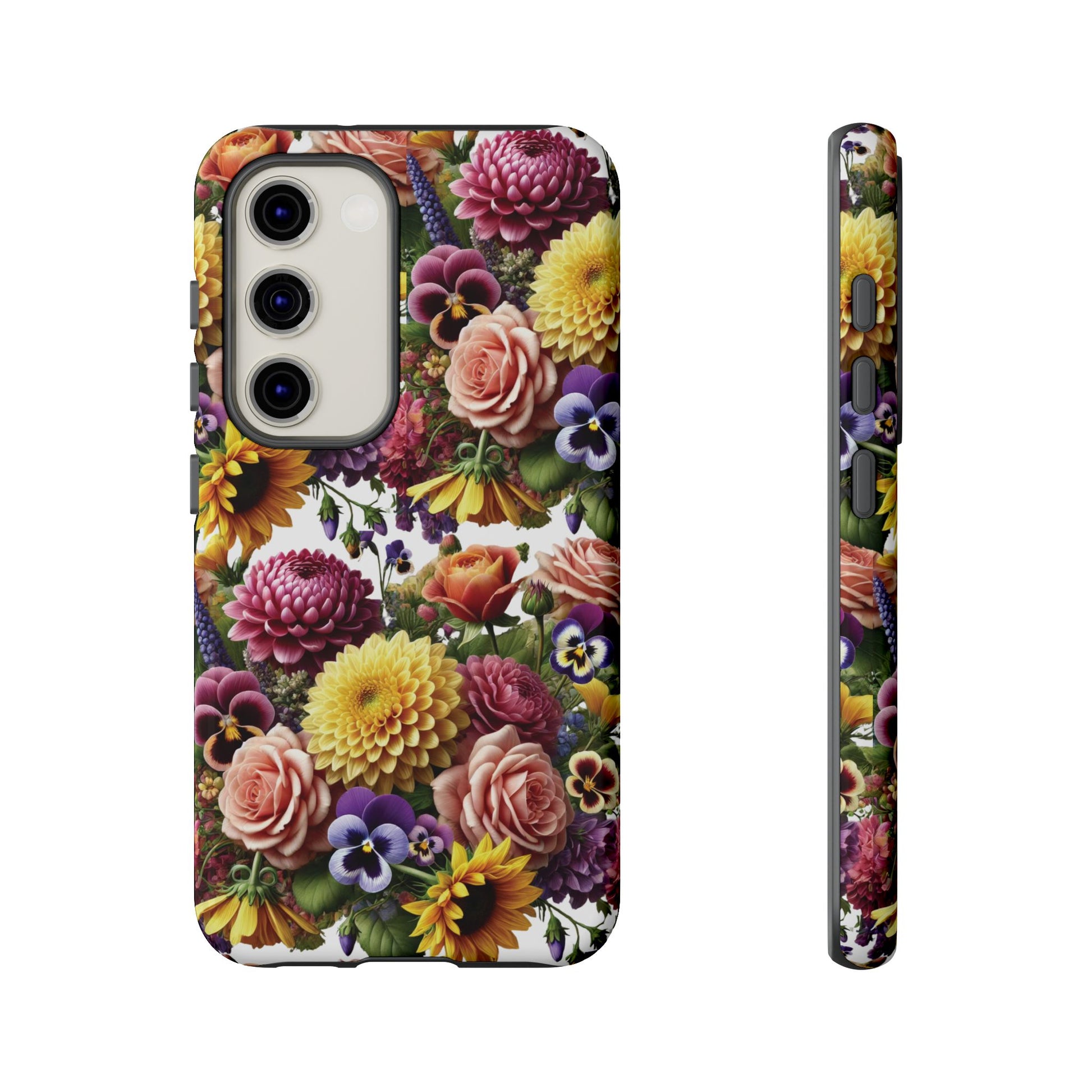 Floral Fall Phone Case for iPhone 16 15 14 13 12  21 23 Samsung, and Pixel | Stylish Protective Cover Gift for Her Perfect for Floral Lover