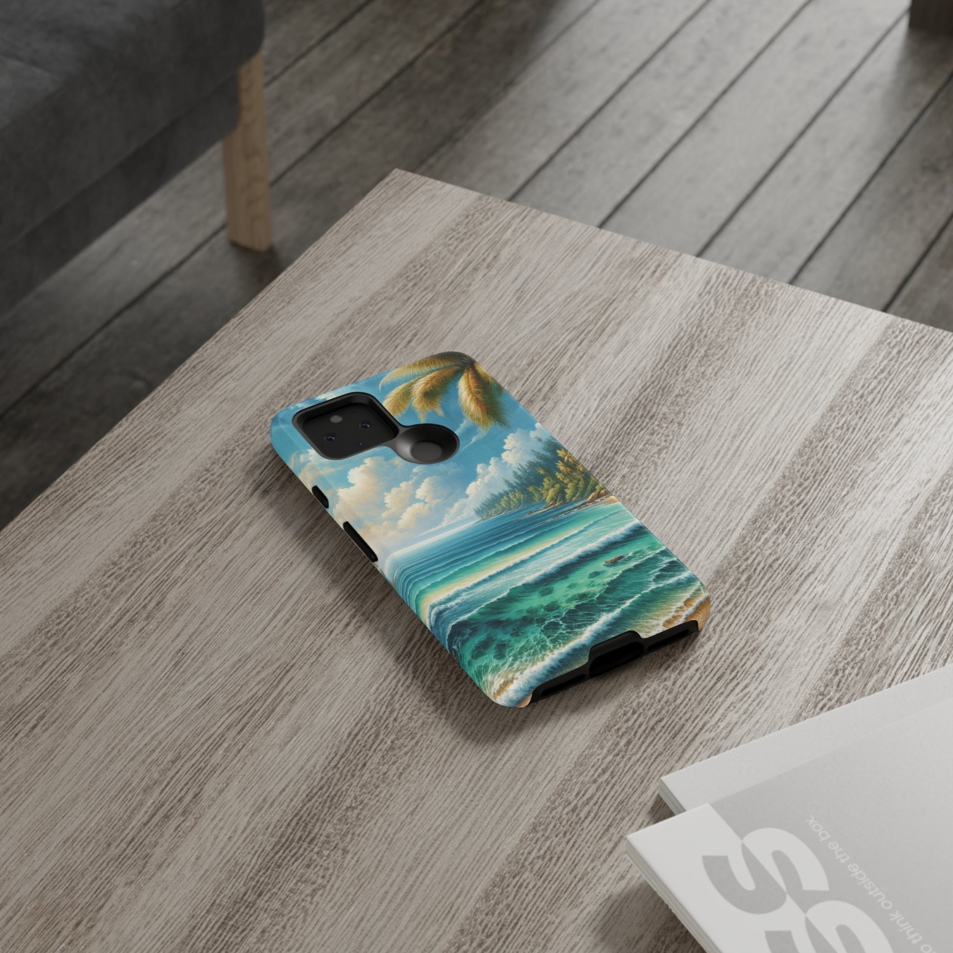 Coastal Serenity Ocean Beach View Protective Phone Case Gift for Her Phone 15, Samsung iPhone Samsung Gift for Her Case iPhone 15, Samsung iPhone Samsung Accessory Gift for Her.