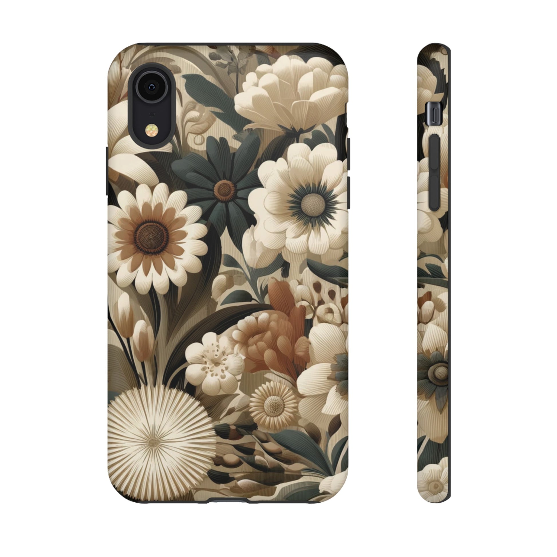 Mid-century Modern Floral Phone Case Durable for iPhone Samsung Gift iPhone 15, 14, 13 Samsung Pixel Gift for Mom Accessory Gift for Her