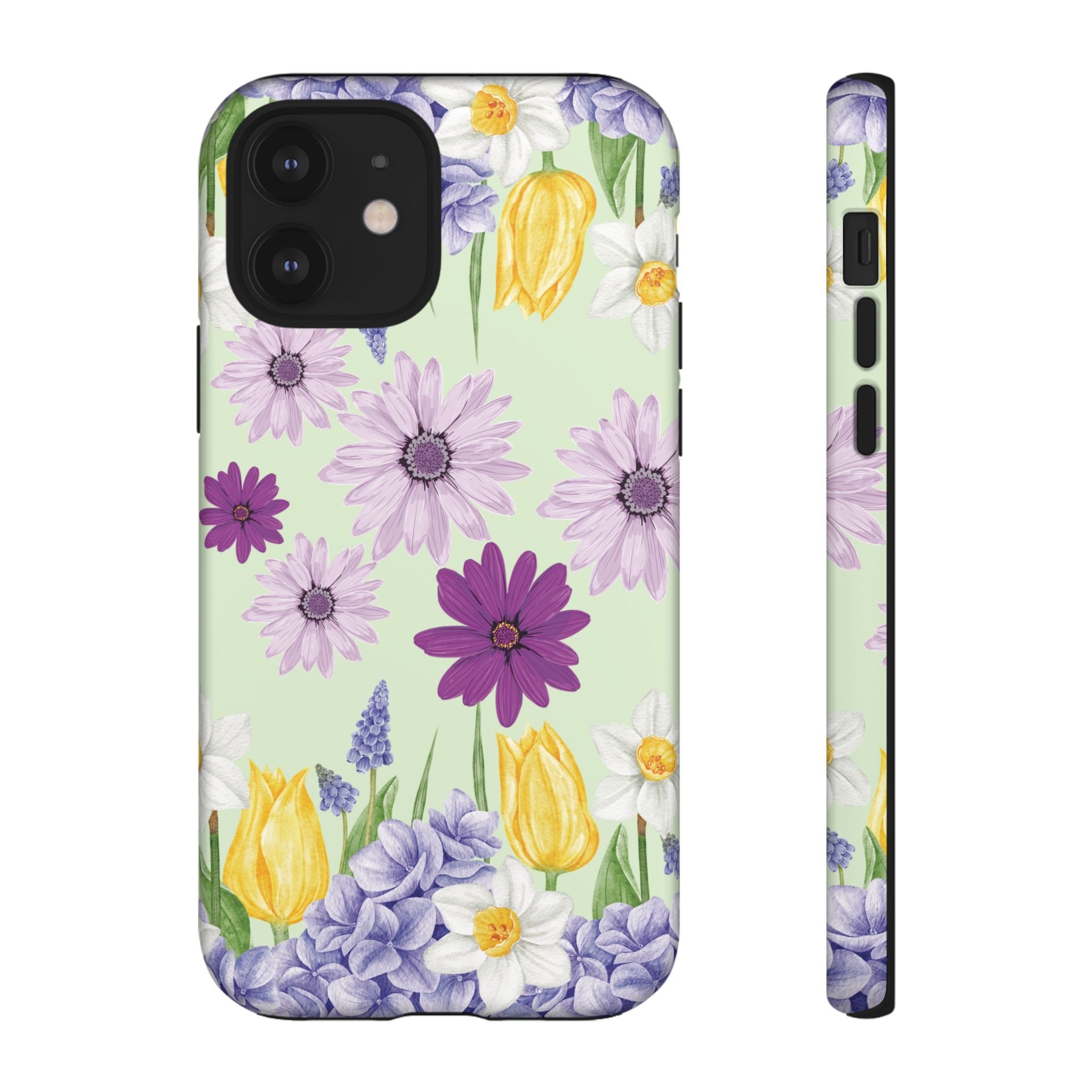 Lavender Yellow Flower Phone Case – Stylish Protective Cover for iPhone & Samsung, Botanical Design, Perfect Gift for Spring & Everyday Elegance