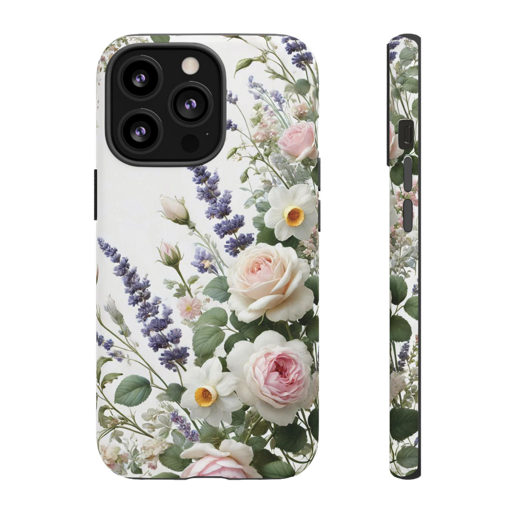 Boho Floral Fall Phone Case for iPhone 17,16  21 23 Samsung, and Pixel | Stylish Protective Cover Gift for Her Perfect for Floral Lover