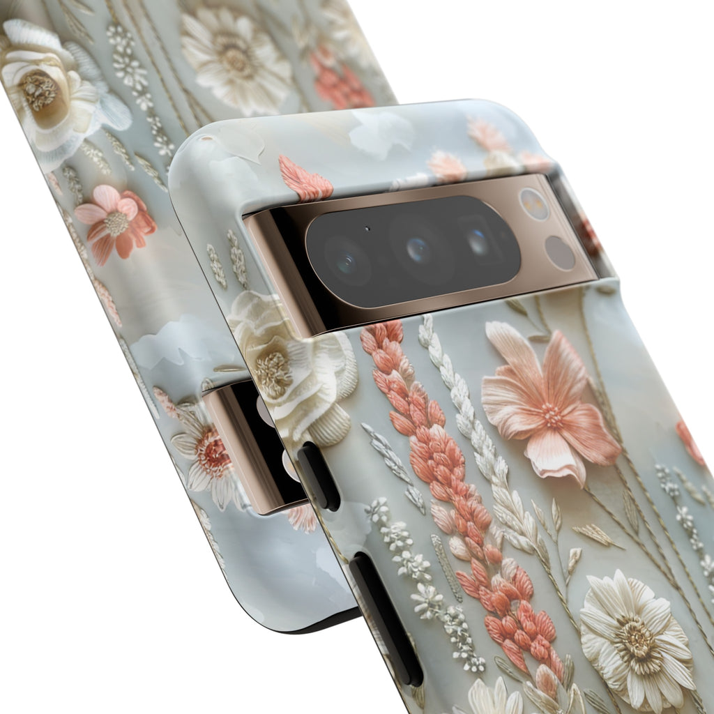 Pastel Wildflowers Protective Phone Case Gift for Her Phone 15, Samsung iPhone Samsung Gift for Her Case iPhone 15, Samsung iPhone Samsung Accessory Gift for Her