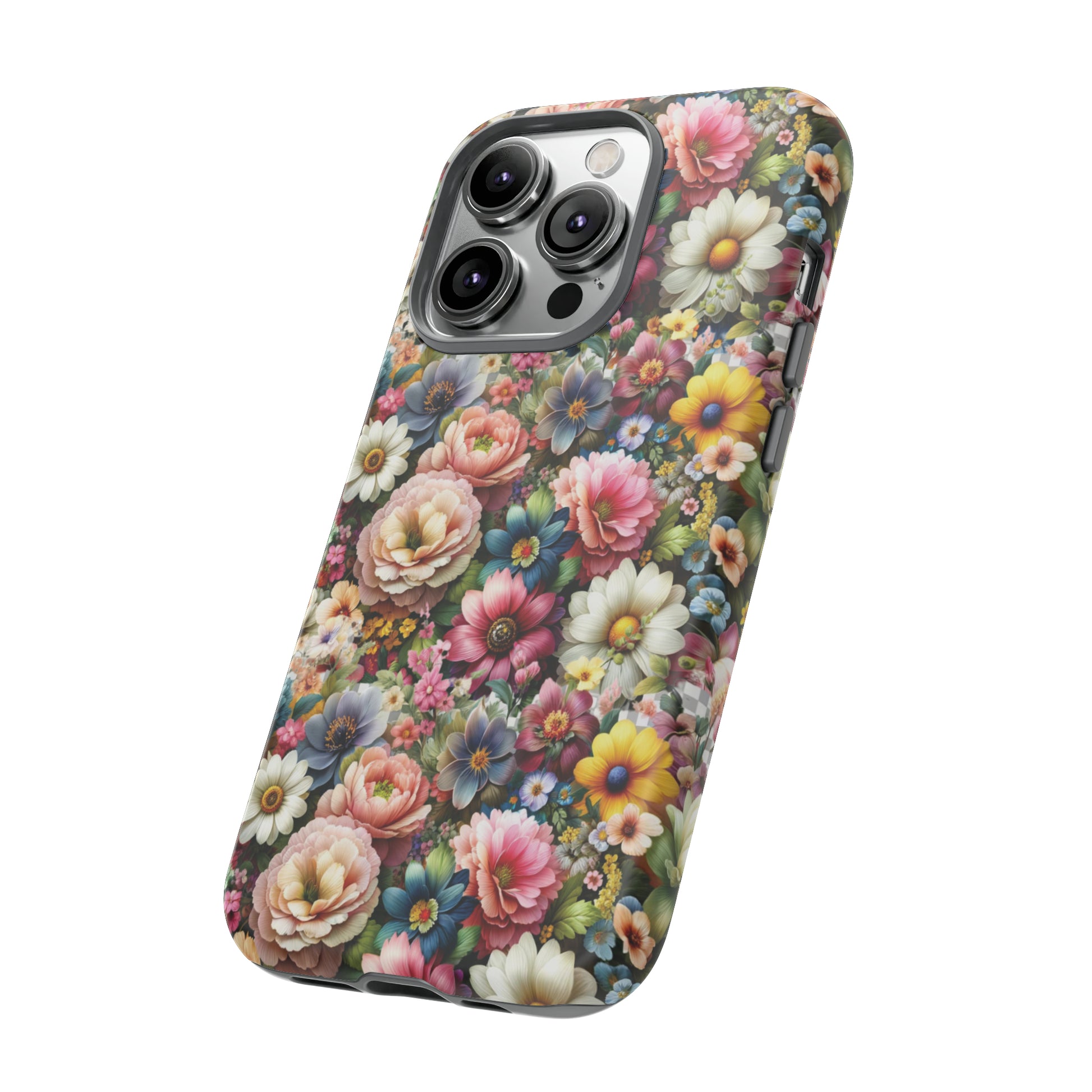 Floral Luxury Phone Tough Case Floral Elegant Durable Stylish for Modern Devices iPhone 15, Samsung iPhone Samsung Accessory Gift for Her.