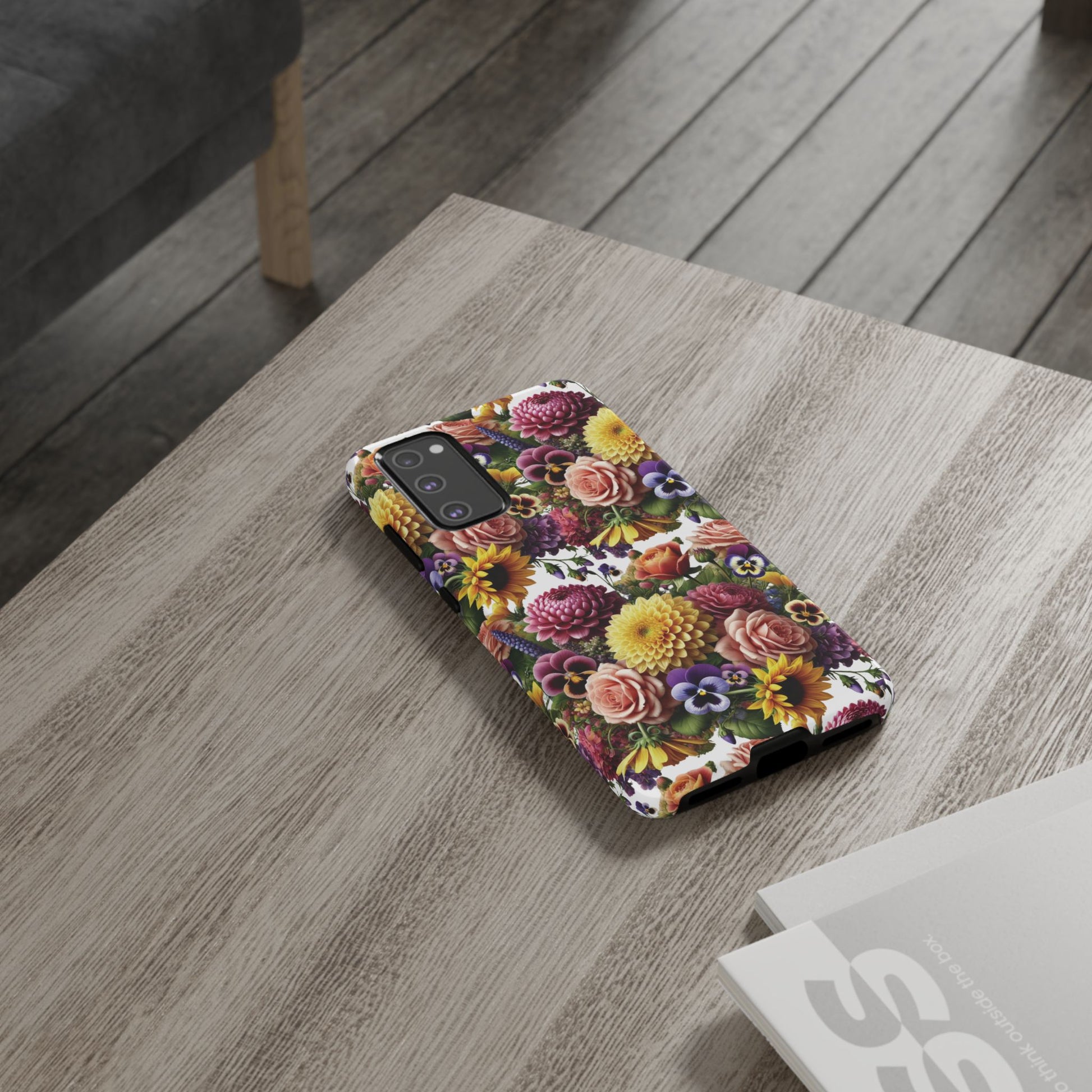 Floral Fall Phone Case for iPhone 16 15 14 13 12  21 23 Samsung, and Pixel | Stylish Protective Cover Gift for Her Perfect for Floral Lover