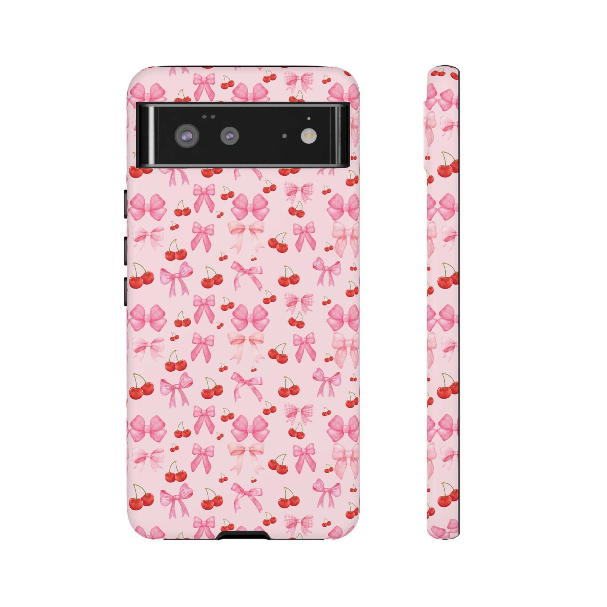 Coquette phone case Cherry Coquette Ribbon Bow iPhone Case Fruity, Girly Gift for Her Phone 15, Samsung iPhone Samsung Gift for Her Case iPhone 15, Samsung iPhone Samsung Accessory Gift for Her.
