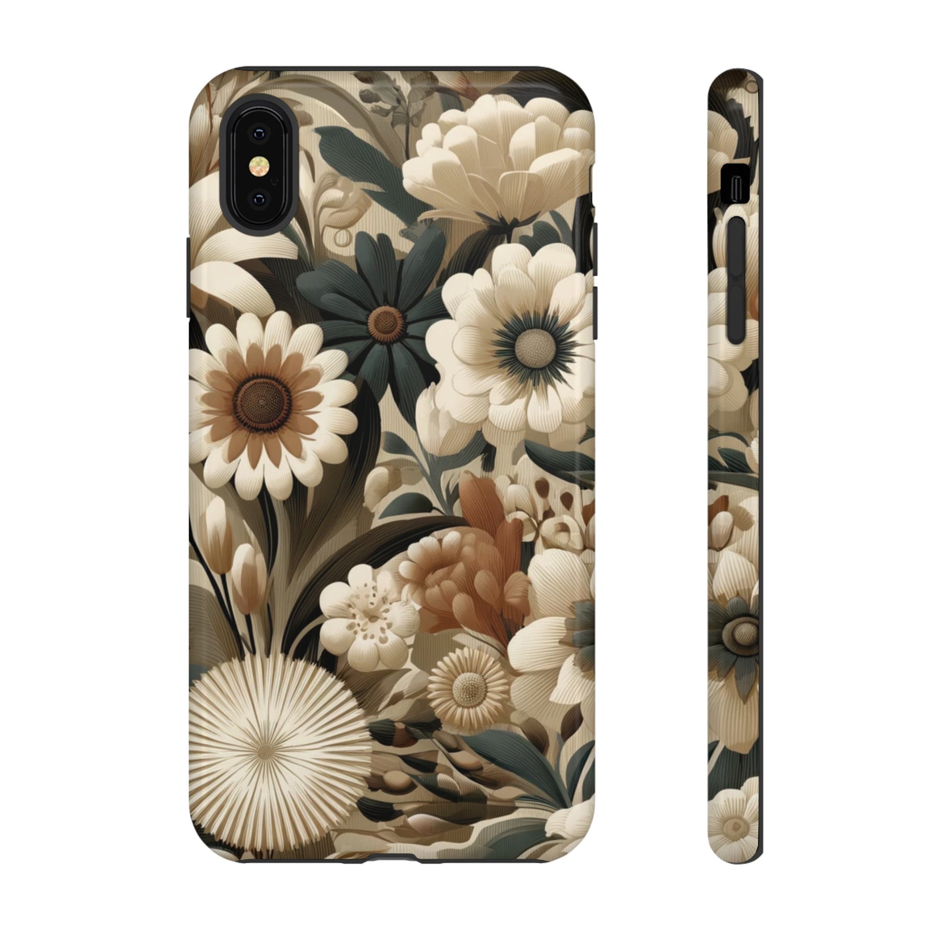 Mid-century Modern Floral Phone Case Durable for iPhone Samsung Gift iPhone 15, 14, 13 Samsung Pixel Gift for Mom Accessory Gift for Her