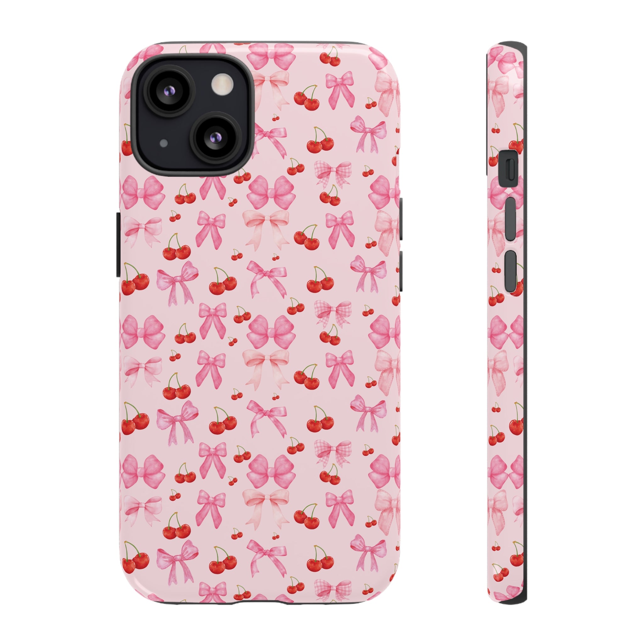 Coquette phone case Cherry Coquette Ribbon Bow iPhone Case Fruity, Girly Gift for Her Phone 15, Samsung iPhone Samsung Gift for Her Case iPhone 15, Samsung iPhone Samsung Accessory Gift for Her.