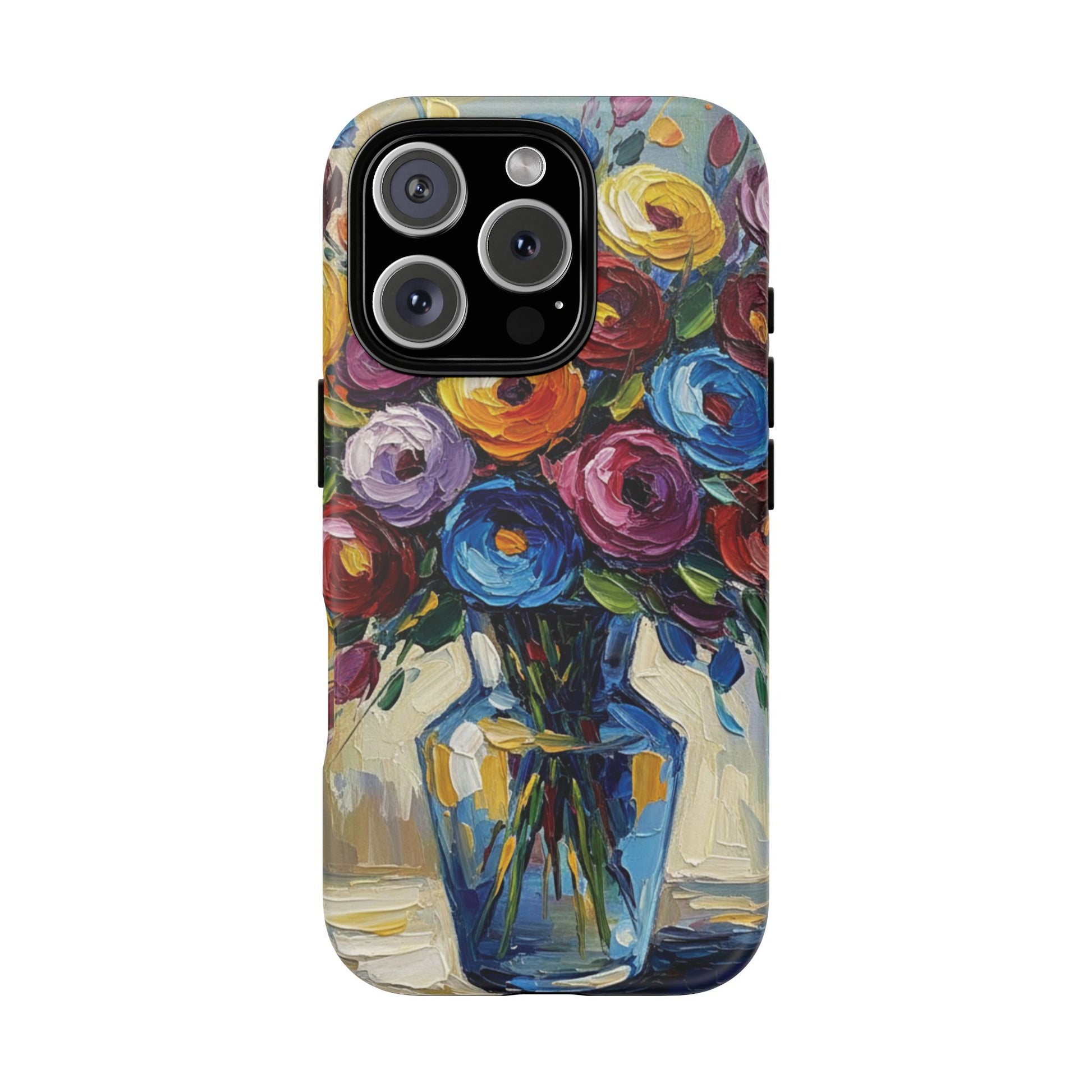 Floral Luxury Oil Painting Illusion Tough Case — Floral Art Phone Case for Art Lovers
