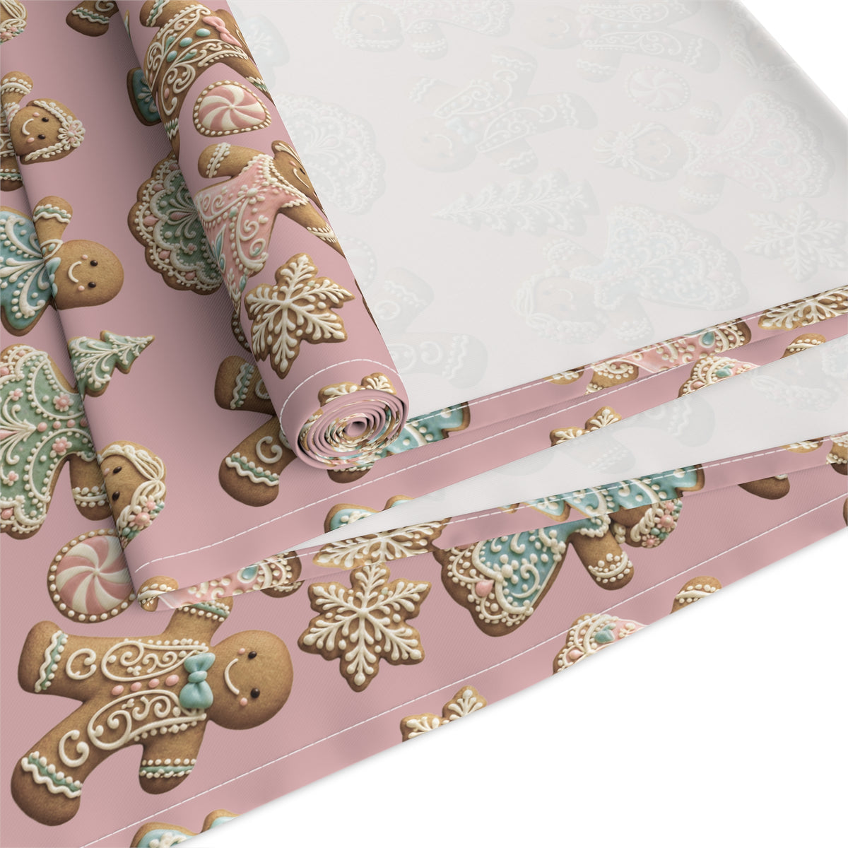 Gingerbread Cookies Holiday Table Runner