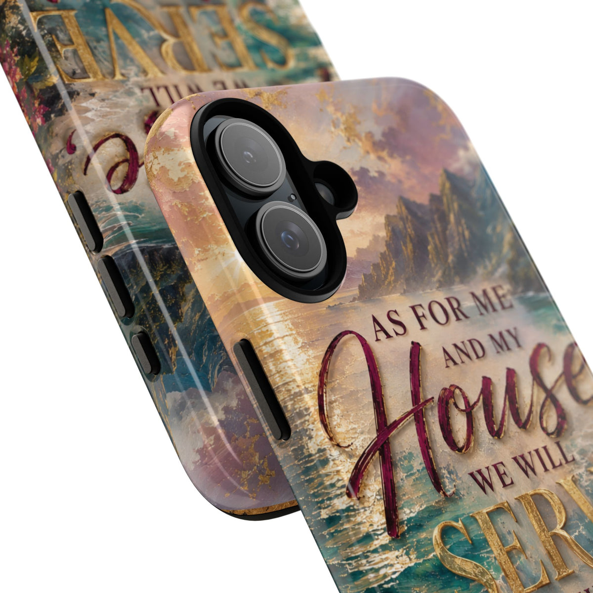 As For Me and My House Serve the Lord phone case | Bible verse Joshua 24:15
