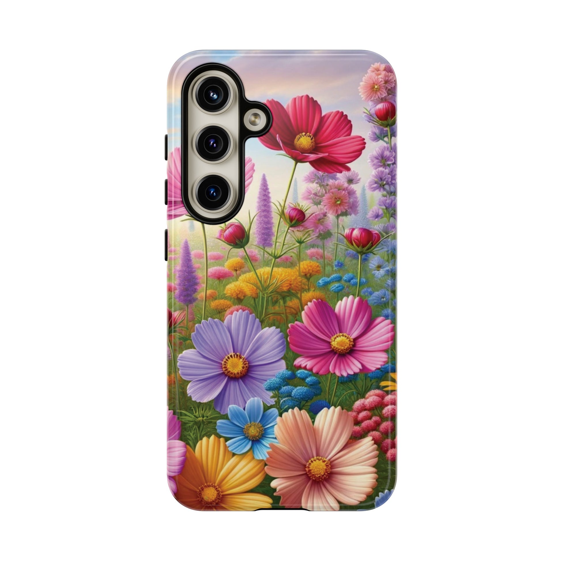 Bright Floral Phone Case Durable for iPhone Samsung Gift iPhone 15, 14, 13 Samsung Pixel Gift for Mom Accessory Gift for Her