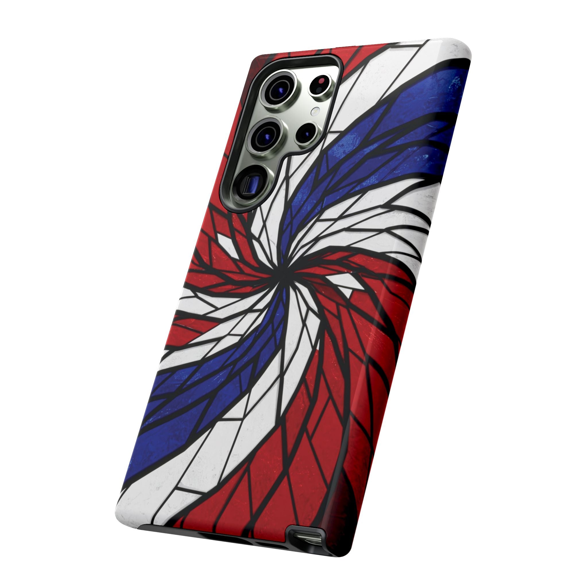 Patriotic Red White & Blue Phone Case – USA Flag Design, Independence Day Gift, Protective Cover for iPhone, Samsung, Pixel