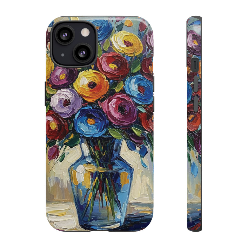 Floral Luxury Oil Painting Illusion Tough Case — Floral Art Phone Case for Art Lovers