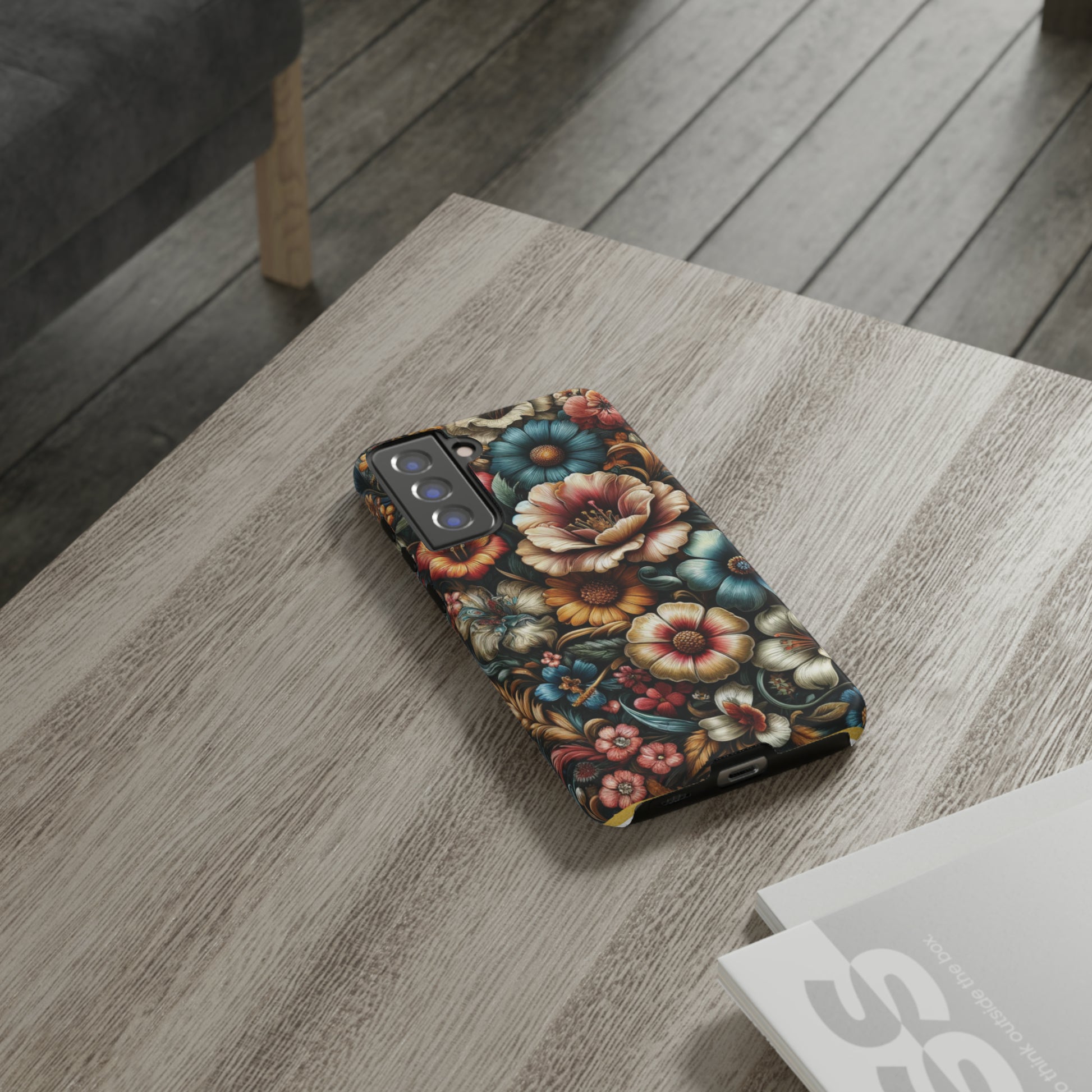 Pastel Floral Design Luxury Phone Tough Case Floral Elegant Durable Stylish for Modern Devices iPhone 15, Samsung iPhone Samsung Accessory Gift for Her.