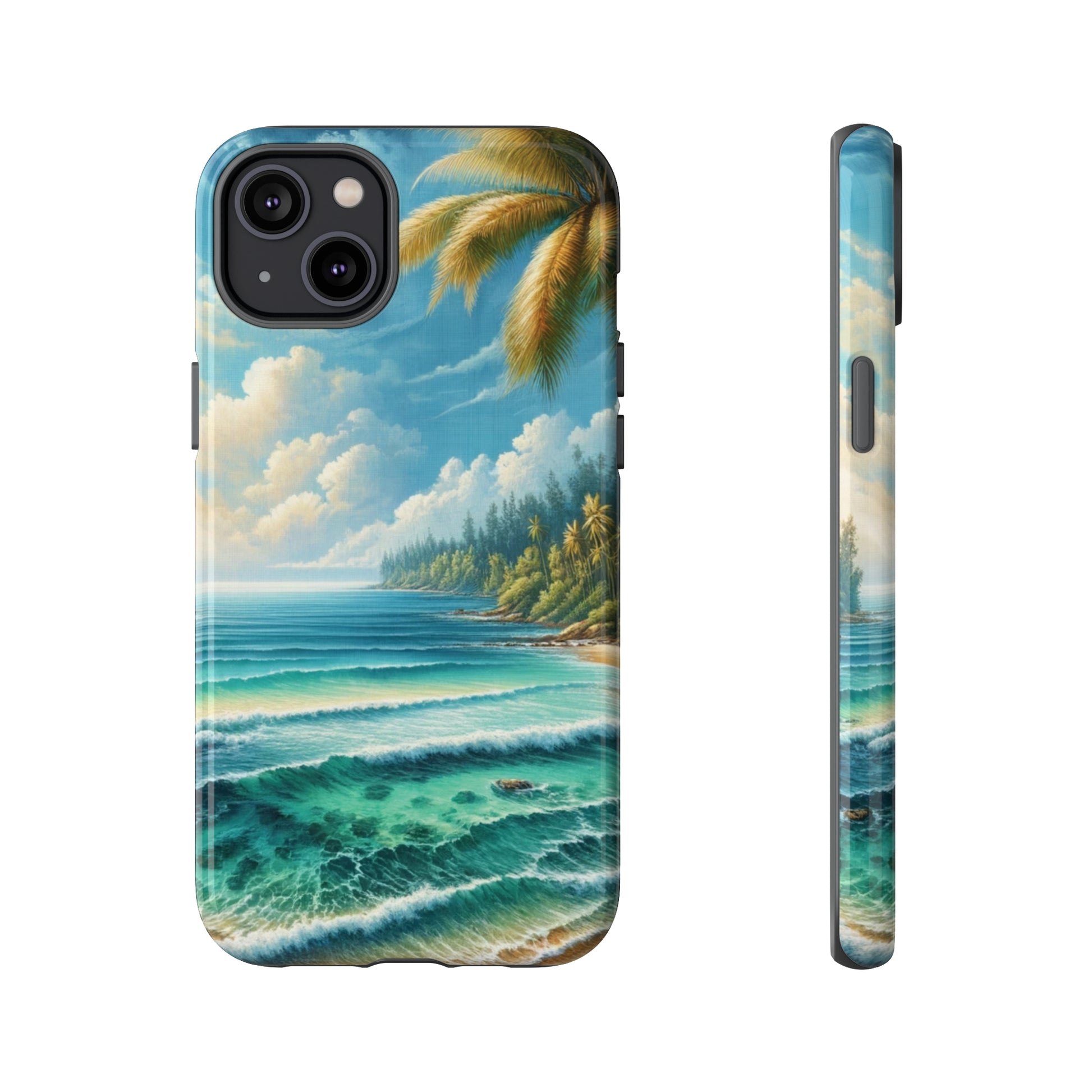 Coastal Serenity Ocean Beach View Protective Phone Case Gift for Her Phone 15, Samsung iPhone Samsung Gift for Her Case iPhone 15, Samsung iPhone Samsung Accessory Gift for Her.
