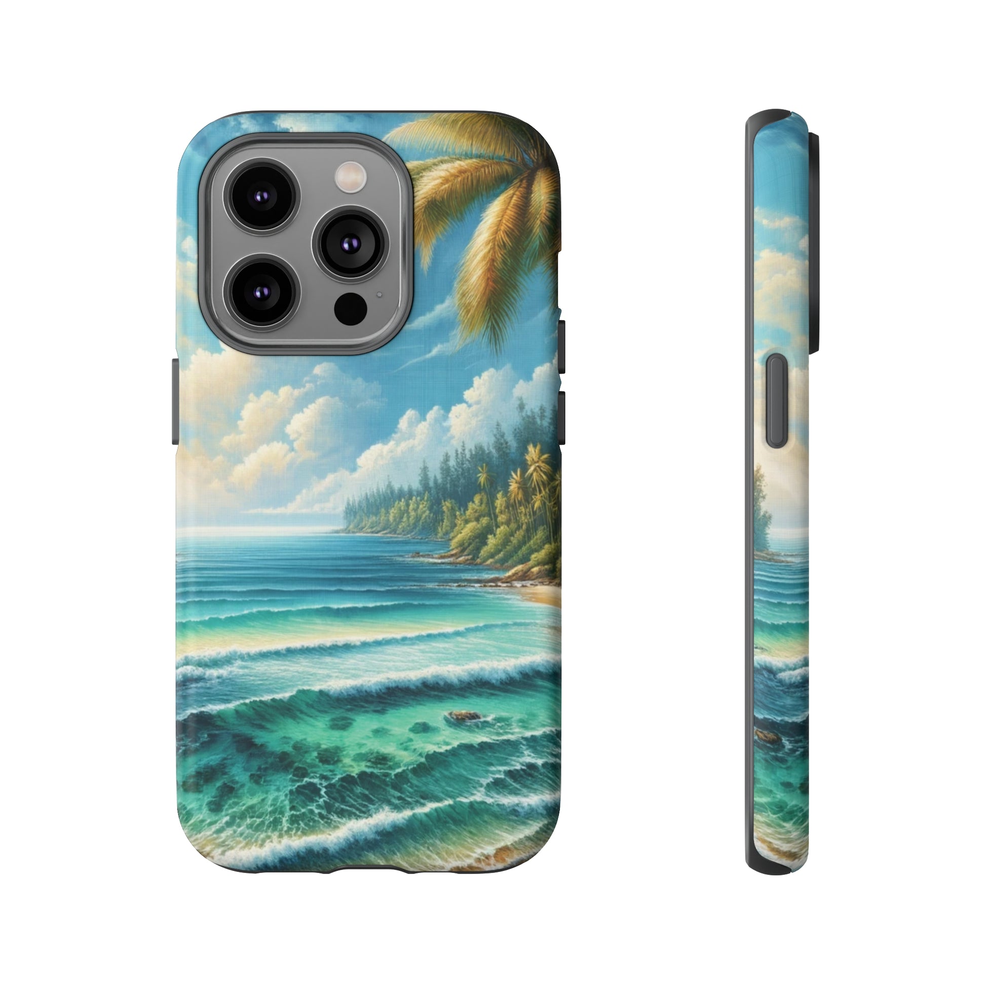 Coastal Serenity Ocean Beach View Protective Phone Case Gift for Her Phone 15, Samsung iPhone Samsung Gift for Her Case iPhone 15, Samsung iPhone Samsung Accessory Gift for Her.
