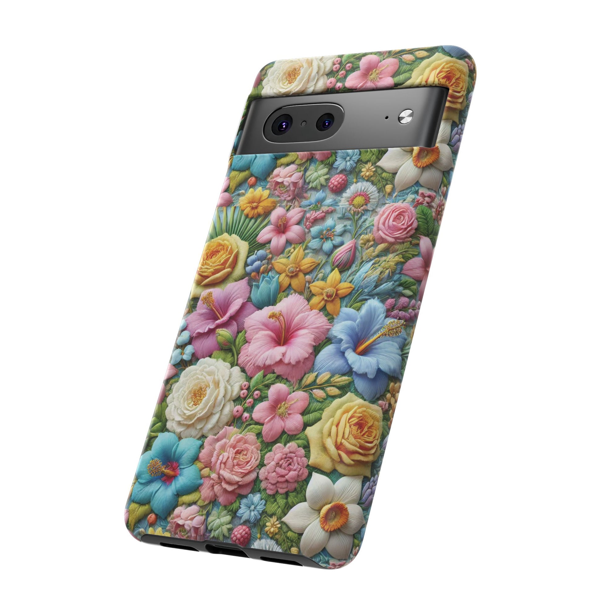 Elegant Pastel Flower Phone Case – Beautiful Floral Design, Durable Protection for Your Device, Stylish and Lightweight, Perfect Gift for Flower Lovers