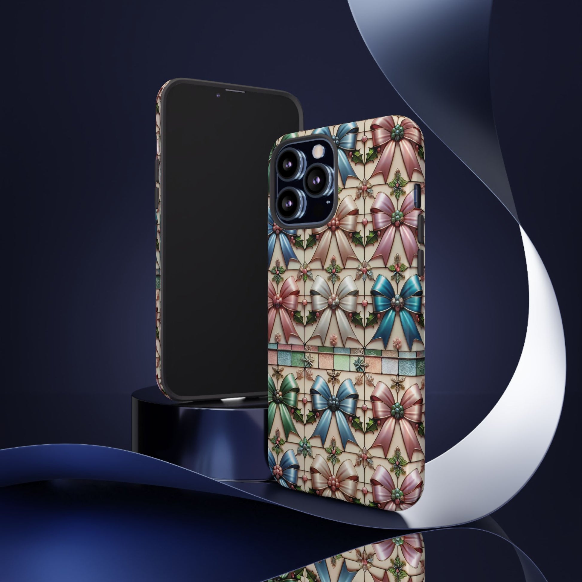Coquette Bows Pastel Phone Case for iPhone 17 ,  15 14 13 12  21 23 Samsung, and Pixel | Stylish Protective Cover Gift for Her Perfect for Floral Lover