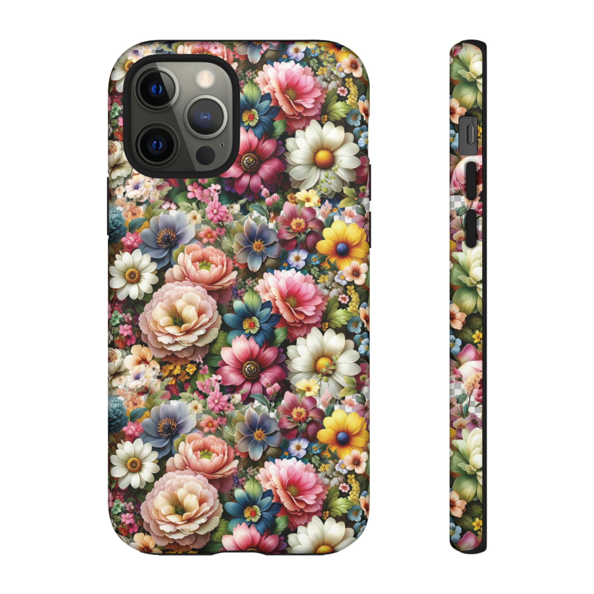 Floral Luxury Phone Tough Case Floral Elegant Durable Stylish for Modern Devices iPhone 15, Samsung iPhone Samsung Accessory Gift for Her.