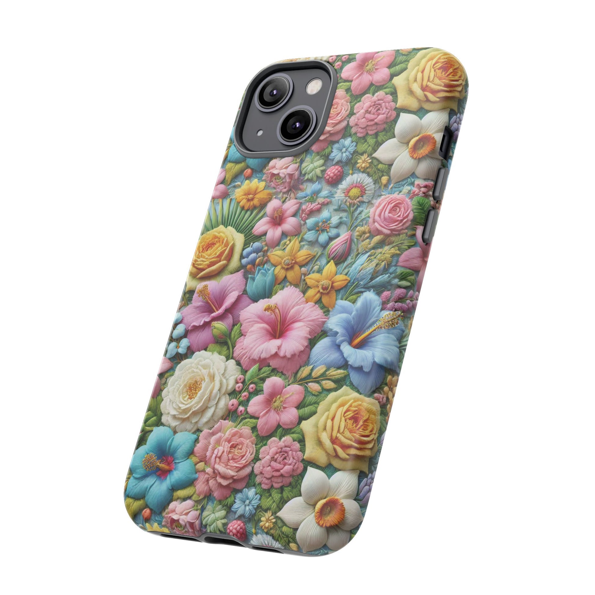 Elegant Pastel Flower Phone Case – Beautiful Floral Design, Durable Protection for Your Device, Stylish and Lightweight, Perfect Gift for Flower Lovers