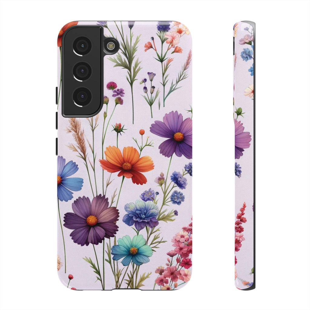 Lavender Wildflowers Protective Phone Case Gift for Her Phone 15, Samsung iPhone Samsung Gift for Her Case iPhone 15, Samsung iPhone Samsung Accessory Gift for Her.
