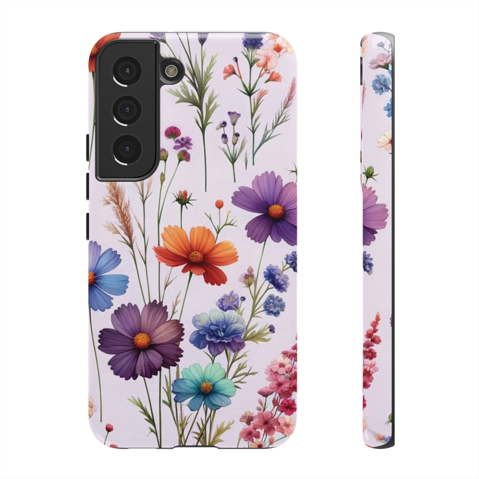 Lavender Wildflowers Protective Phone Case Gift for Her Phone 15, Samsung iPhone Samsung Gift for Her Case iPhone 15, Samsung iPhone Samsung Accessory Gift for Her.