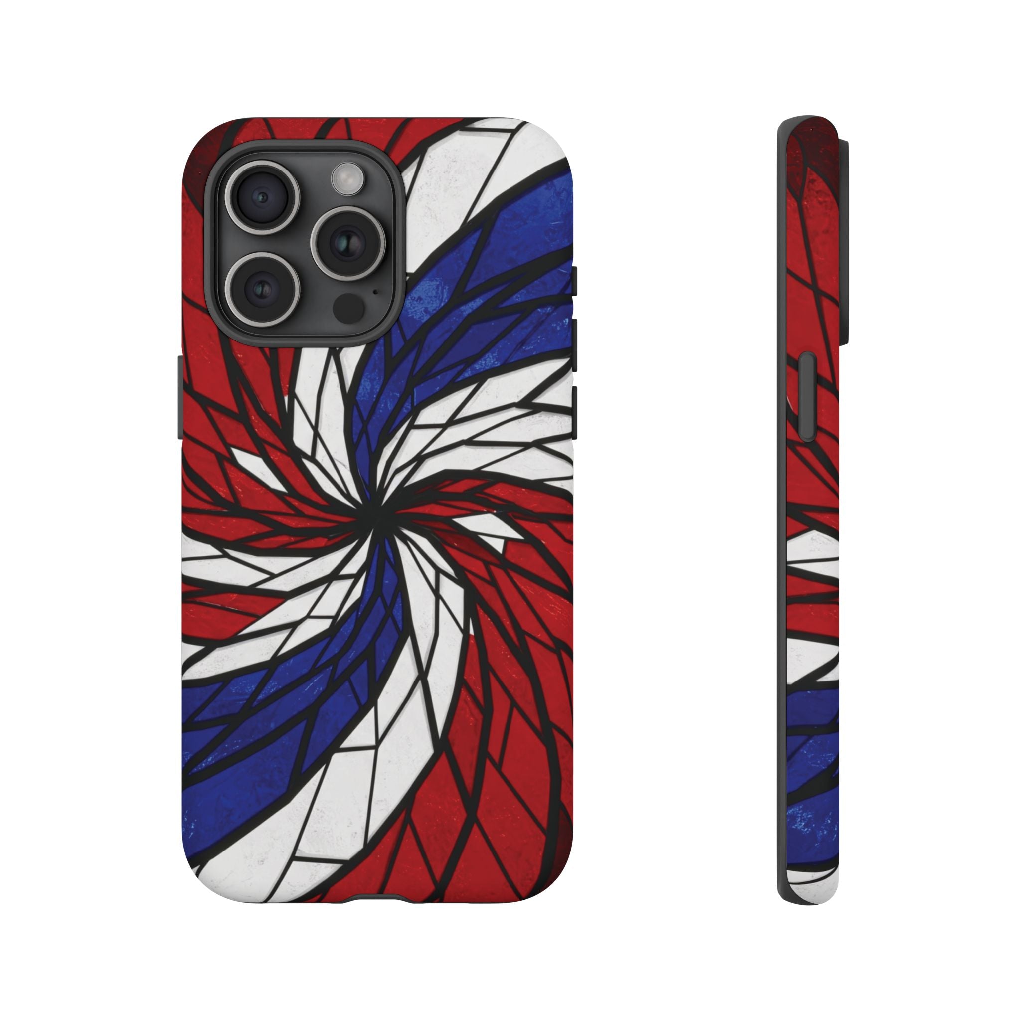 Patriotic Red White & Blue Phone Case – USA Flag Design, Independence Day Gift, Protective Cover for iPhone, Samsung, Pixel
