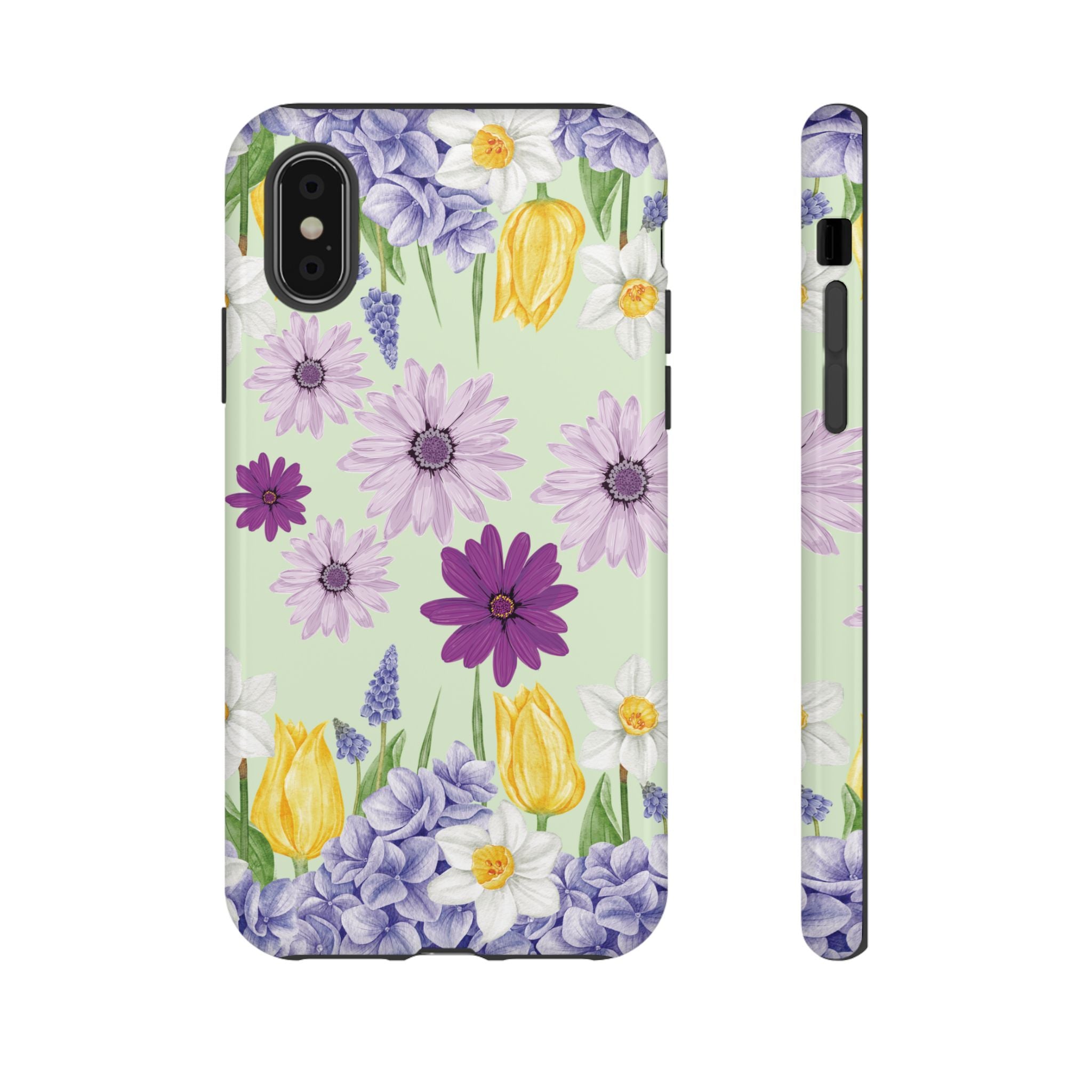 Lavender Yellow Flower Phone Case – Stylish Protective Cover for iPhone & Samsung, Botanical Design, Perfect Gift for Spring & Everyday Elegance