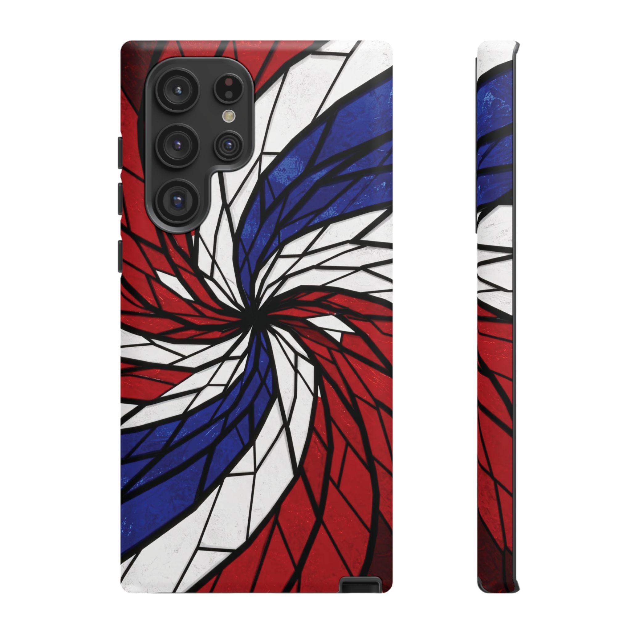 Patriotic Red White & Blue Phone Case – USA Flag Design, Independence Day Gift, Protective Cover for iPhone, Samsung, Pixel