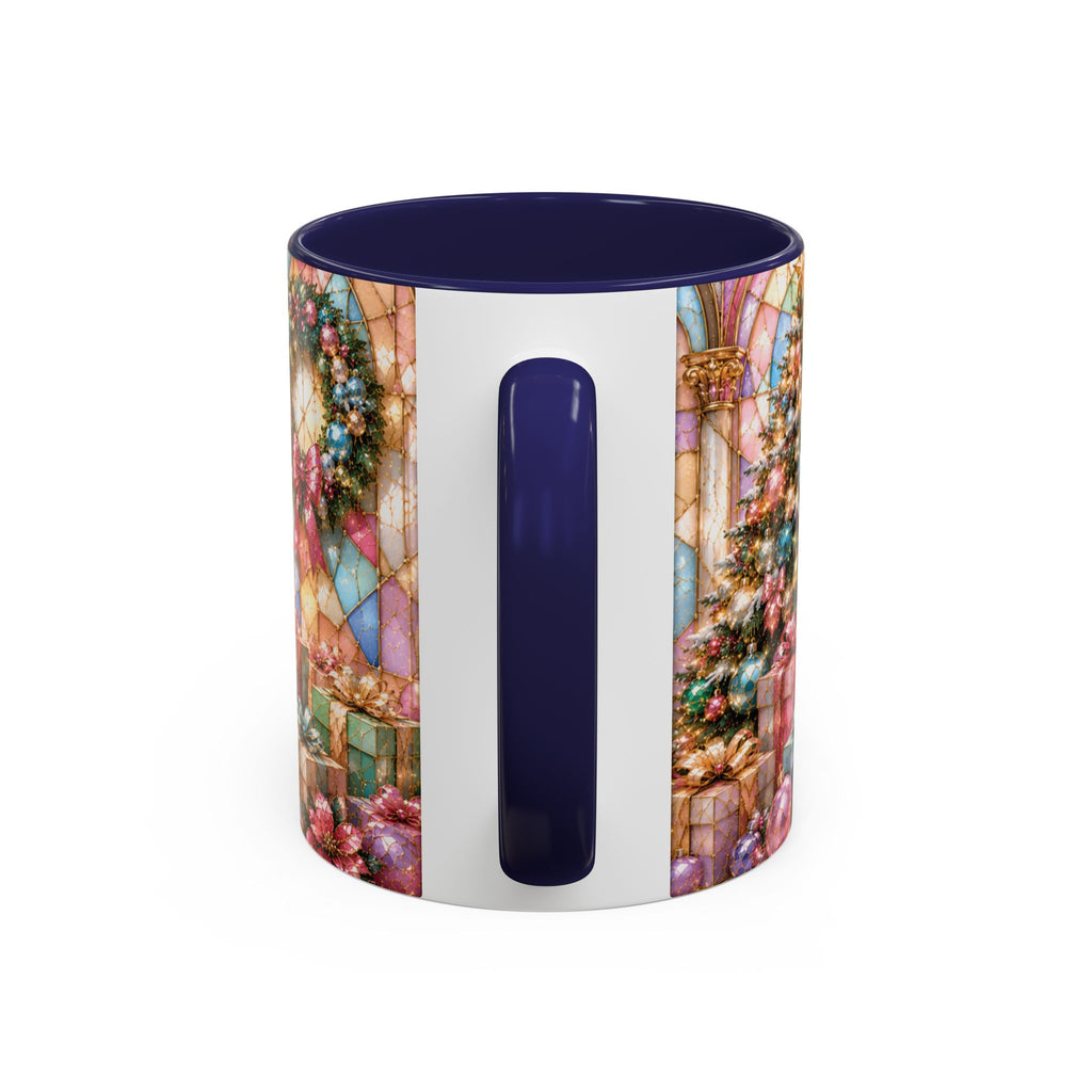 Nutcracker Christmas Coffee Mug – Festive Stained-Glass Holiday Accent Cup (11/15oz) Gift for Her