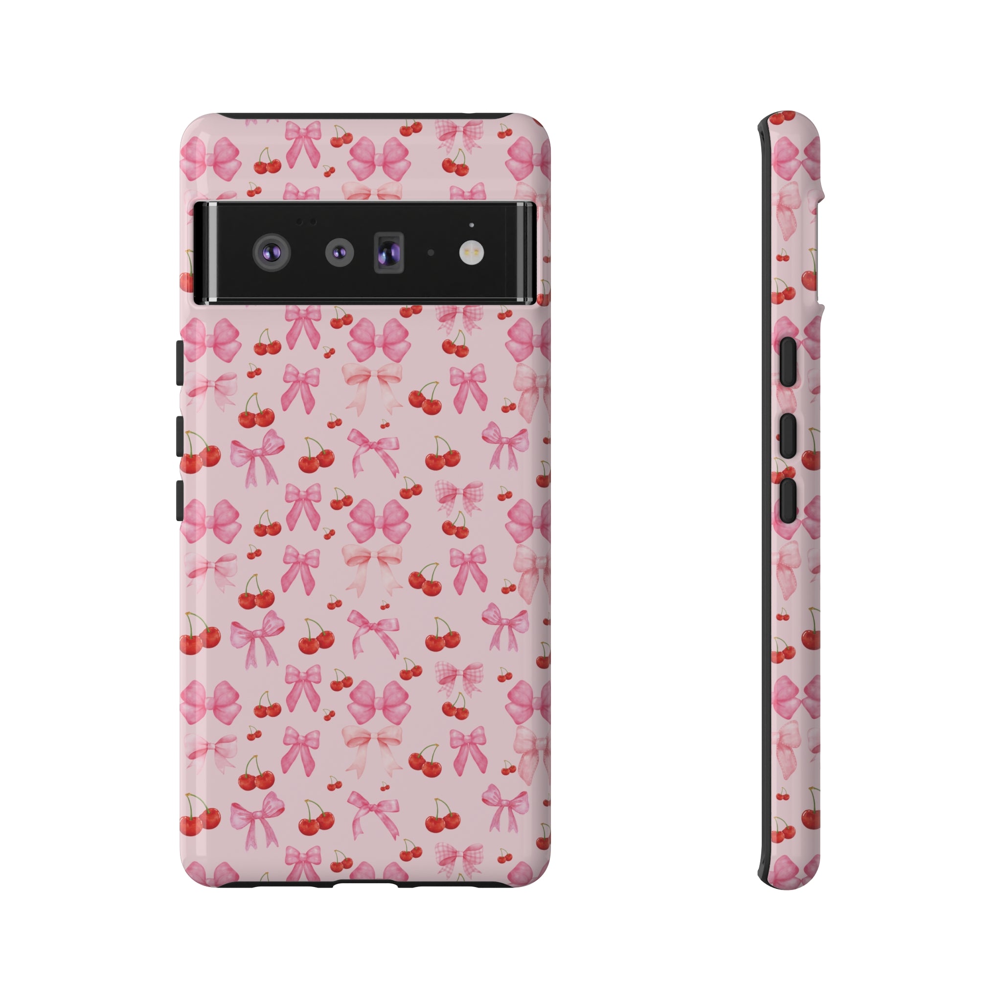 Coquette phone case Cherry Coquette Ribbon Bow iPhone Case Fruity, Girly Gift for Her Phone 15, Samsung iPhone Samsung Gift for Her Case iPhone 15, Samsung iPhone Samsung Accessory Gift for Her.