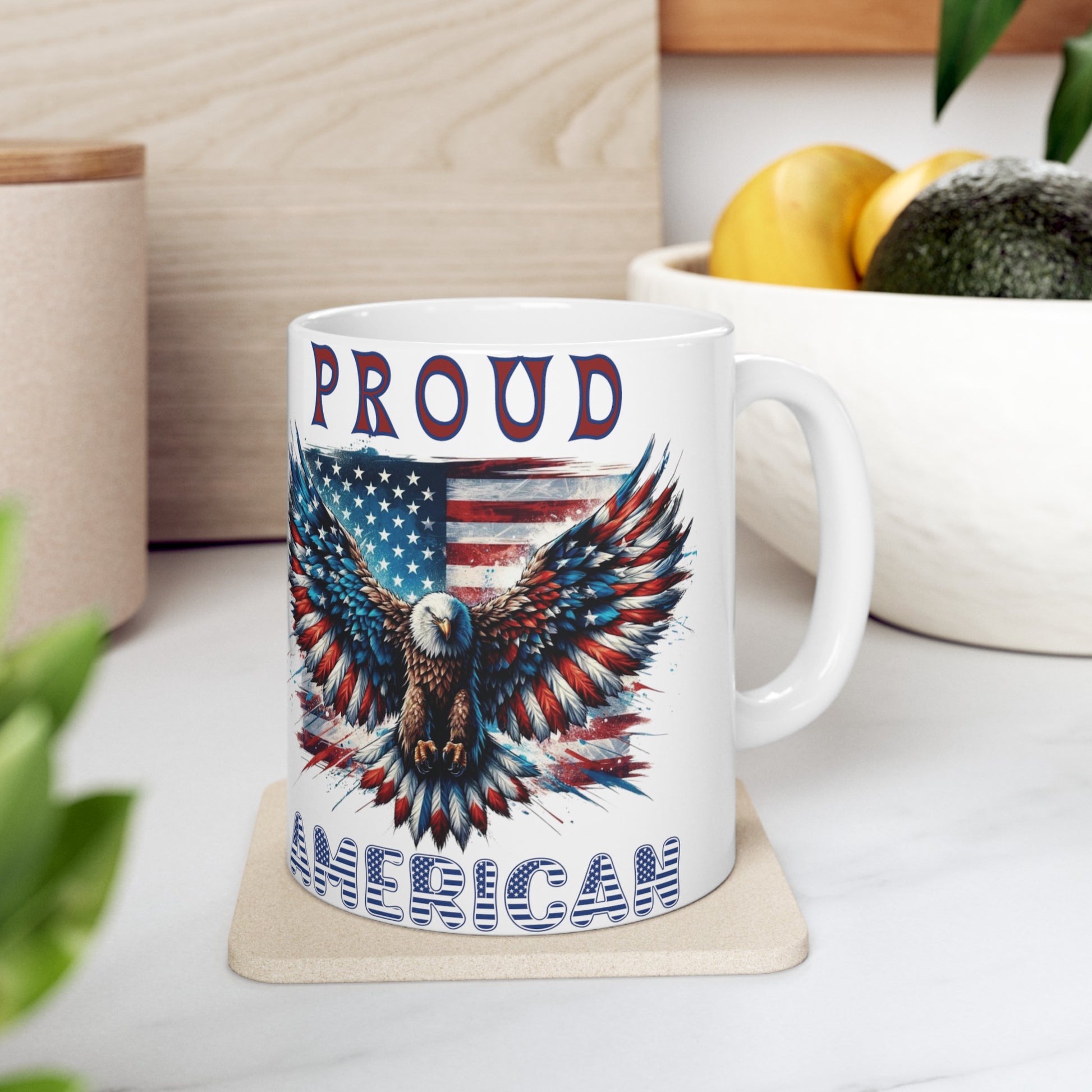 Patriotic American Flag and Eagle Coffee Mug Celebrate Freedom Perfect for Veterans, Patriots, and Proud Americans Ceramic Mug Coffee Ceramic Mugs Perfect for Your Morning Brew - MRSBYVALLE