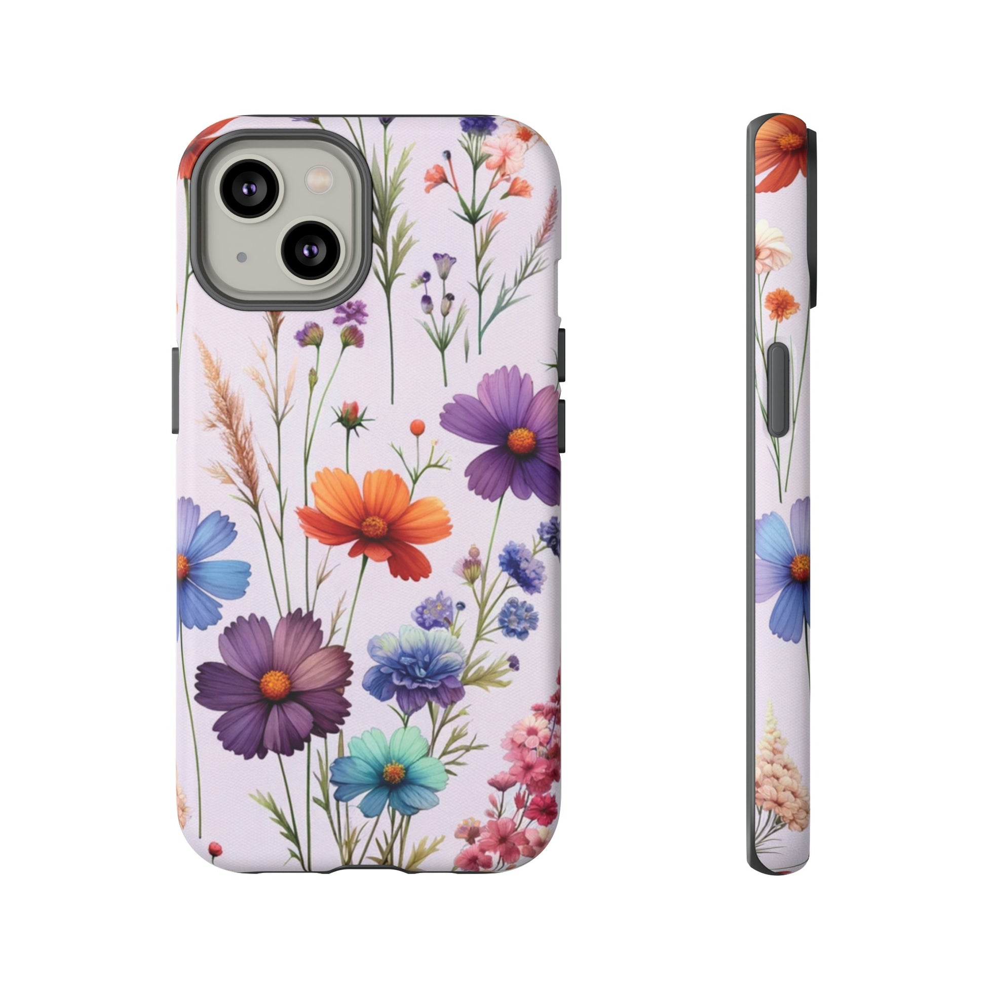 Lavender Wildflowers Protective Phone Case Gift for Her Phone 15, Samsung iPhone Samsung Gift for Her Case iPhone 15, Samsung iPhone Samsung Accessory Gift for Her.