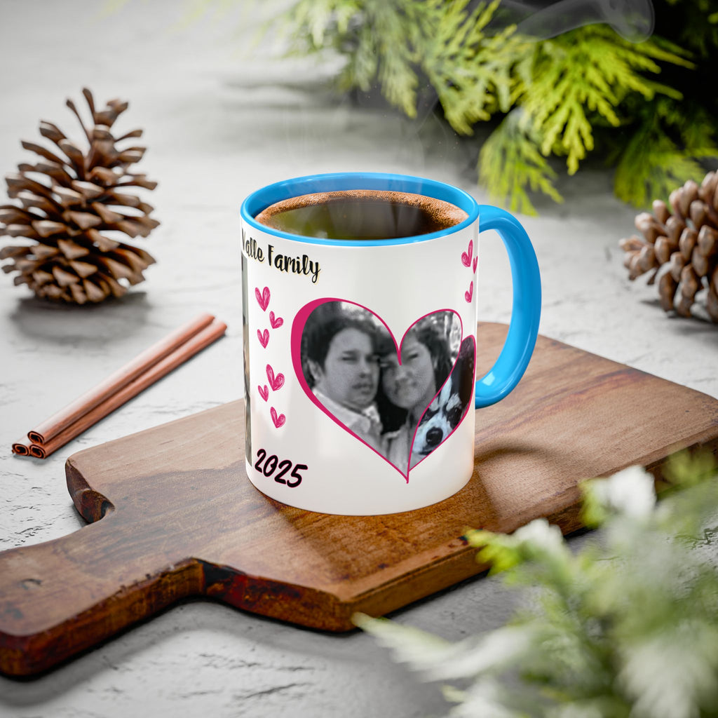 Personalized Photo Collage Coffee Mug, Custom Image Gift for Mom, Mother's Day Present, Colorful 15oz Cup, Birthday Mug, Custom Picture Mug Perfect Giift
