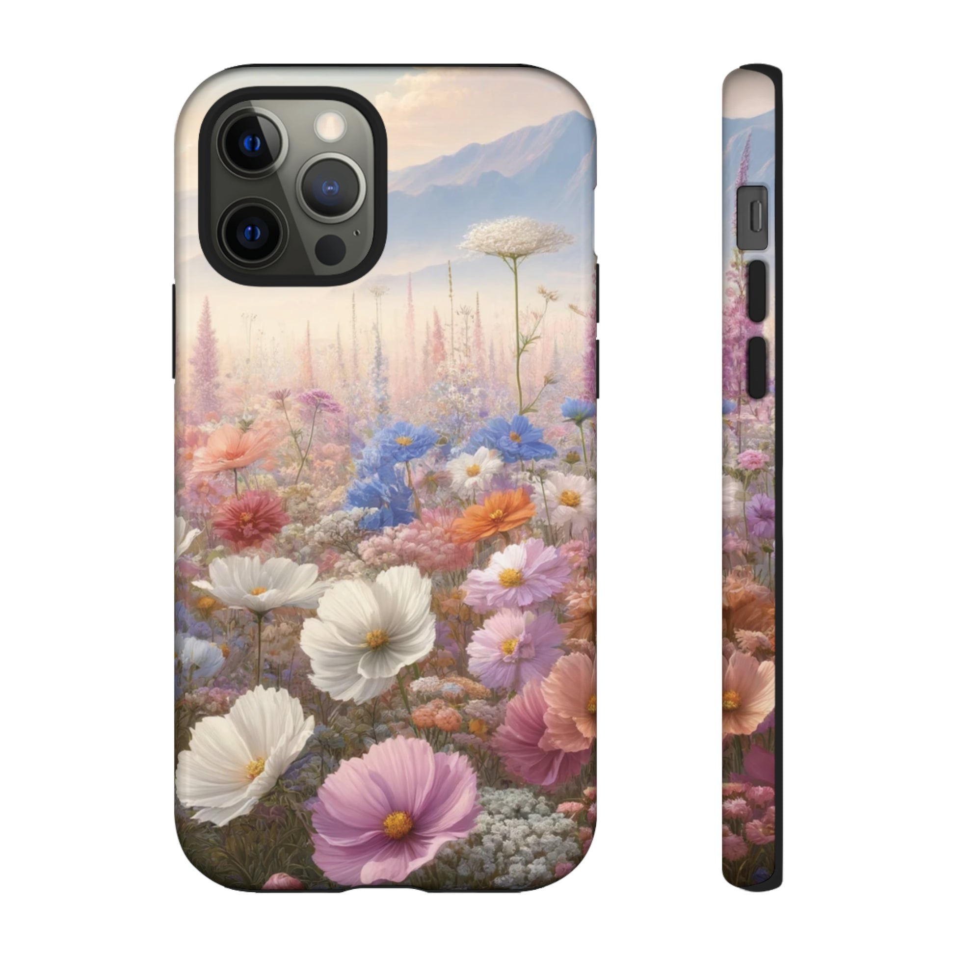 Phone Case Floral Boho Luxury Tough Case Floral Elegant Durable Stylish for Modern Devices iPhone 15, Samsung iPhone Samsung Accessory Gift for Her.