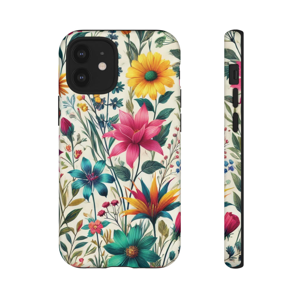 Wildflowers Boho Chic Design Phone Case - Stylish, Protective Cover for All Models Gift for Mom Accessory Gift for Her