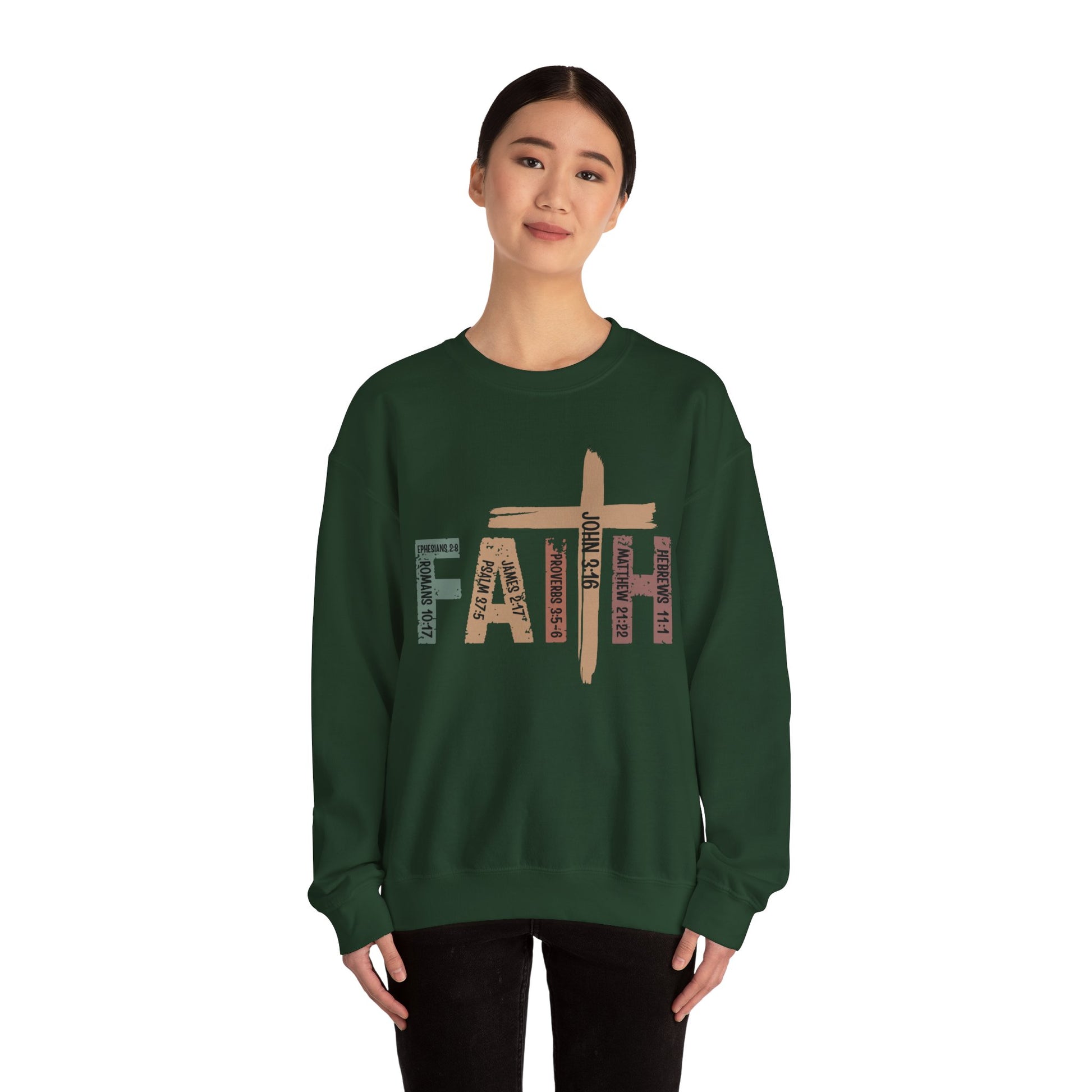 Walk by Faith Sweatshirt  Comfortable Christian Apparel, Perfect Gift Idea Perfect Gift for Christian