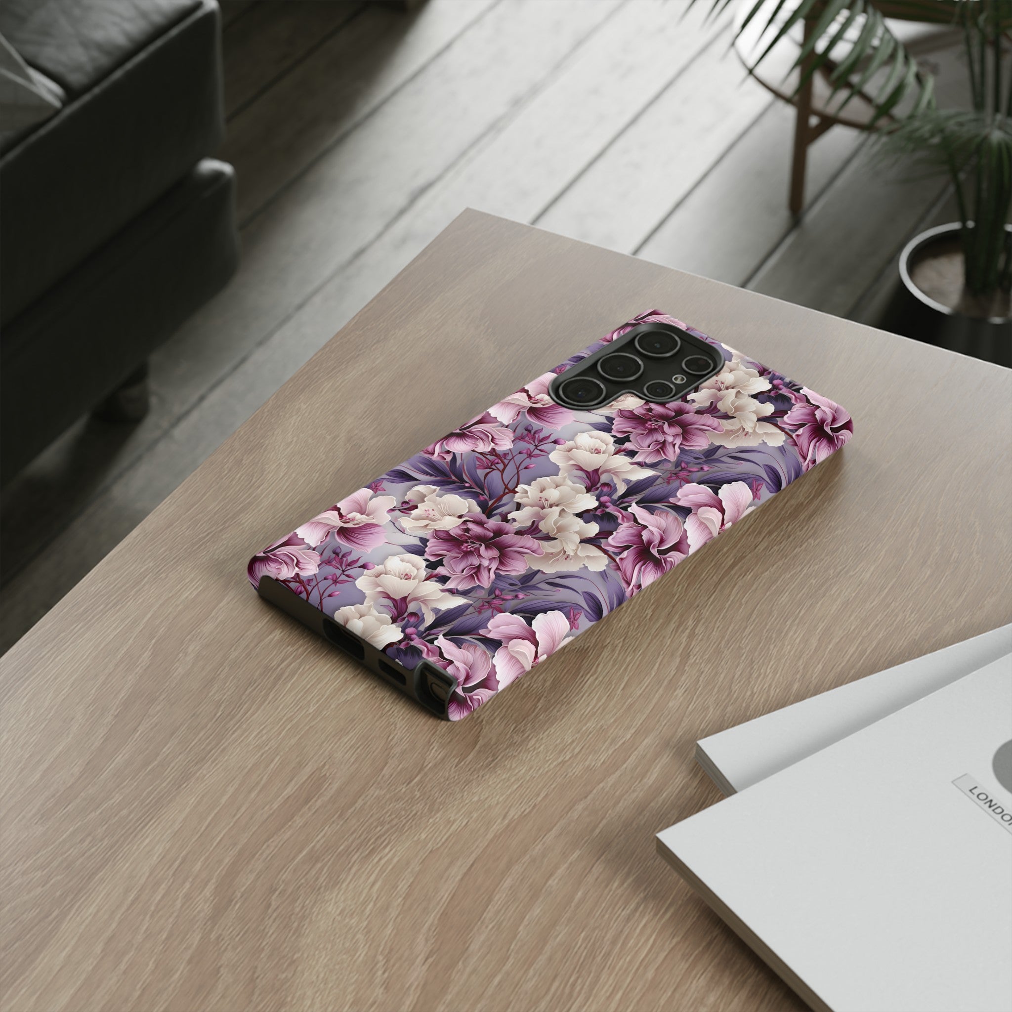 Lavender Flowers Protective Phone Case Gift for Her Phone 15, Samsung iPhone Samsung Gift for Her Case iPhone 15, Samsung
