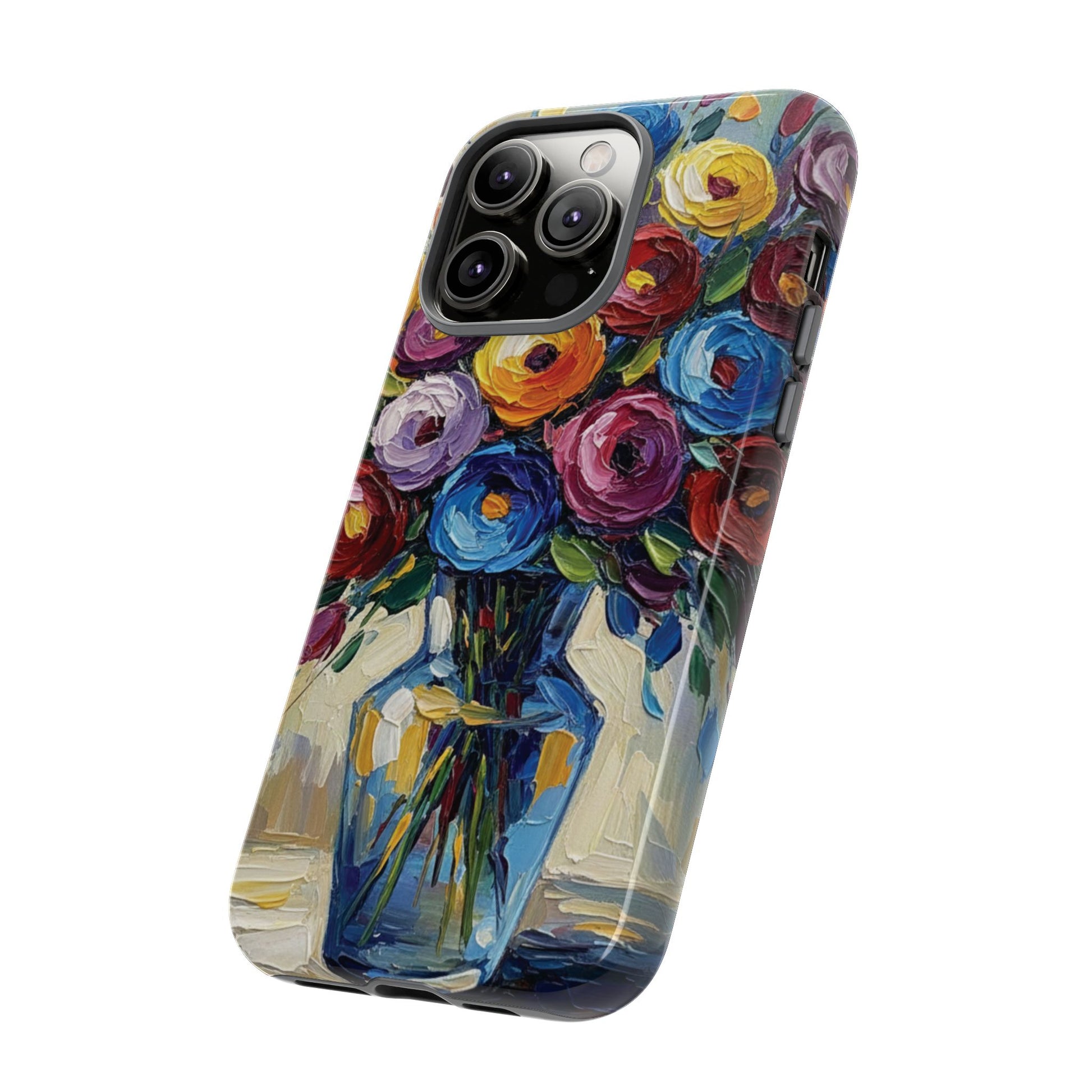 Floral Luxury Oil Painting Illusion Tough Case — Floral Art Phone Case for Art Lovers