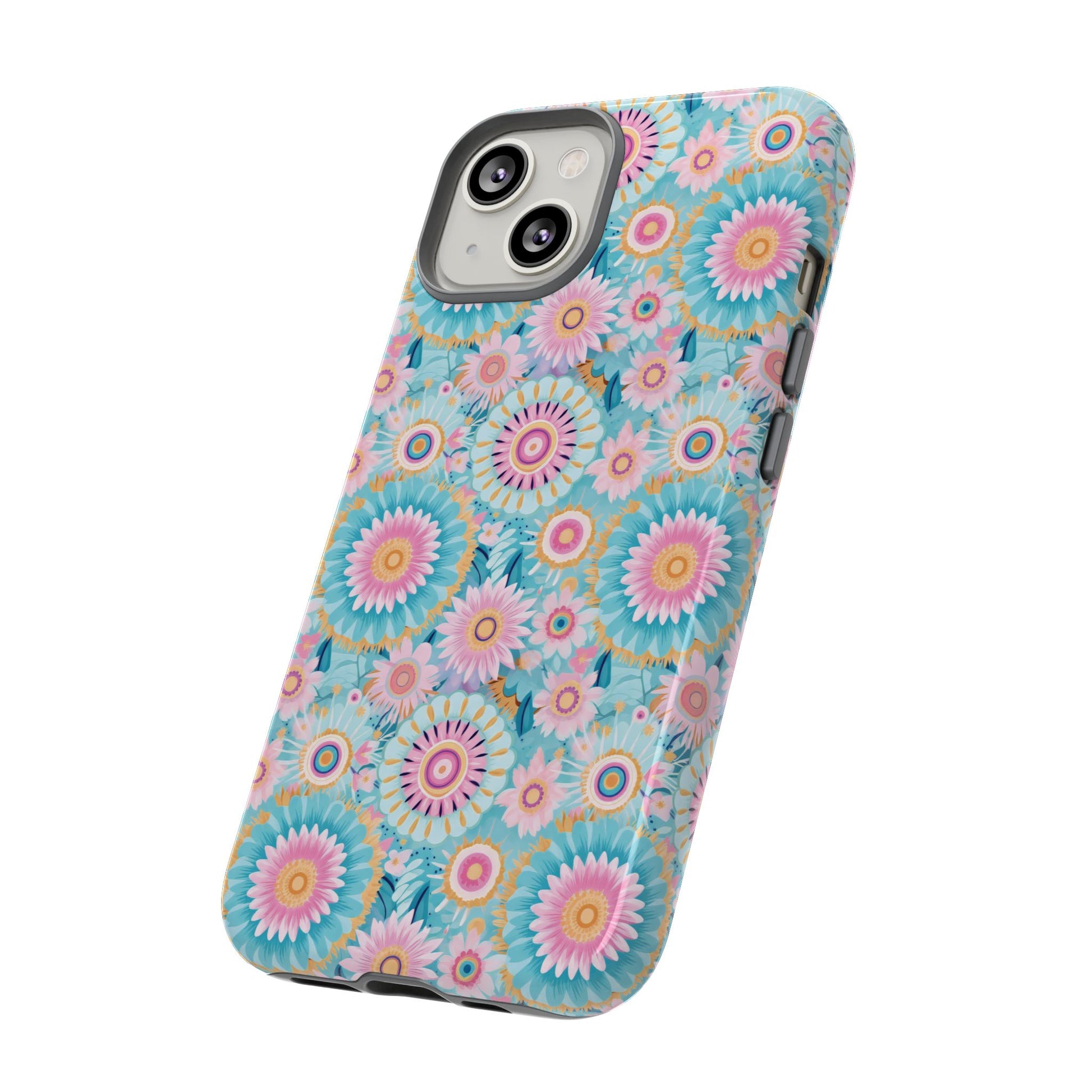 Boho Modern Watercolor Abstract Phone Case Compatible with iPhone, Samsung & More - Stylish, Durable Protection with Vibrant Artistic Design Perfect Gift for Her