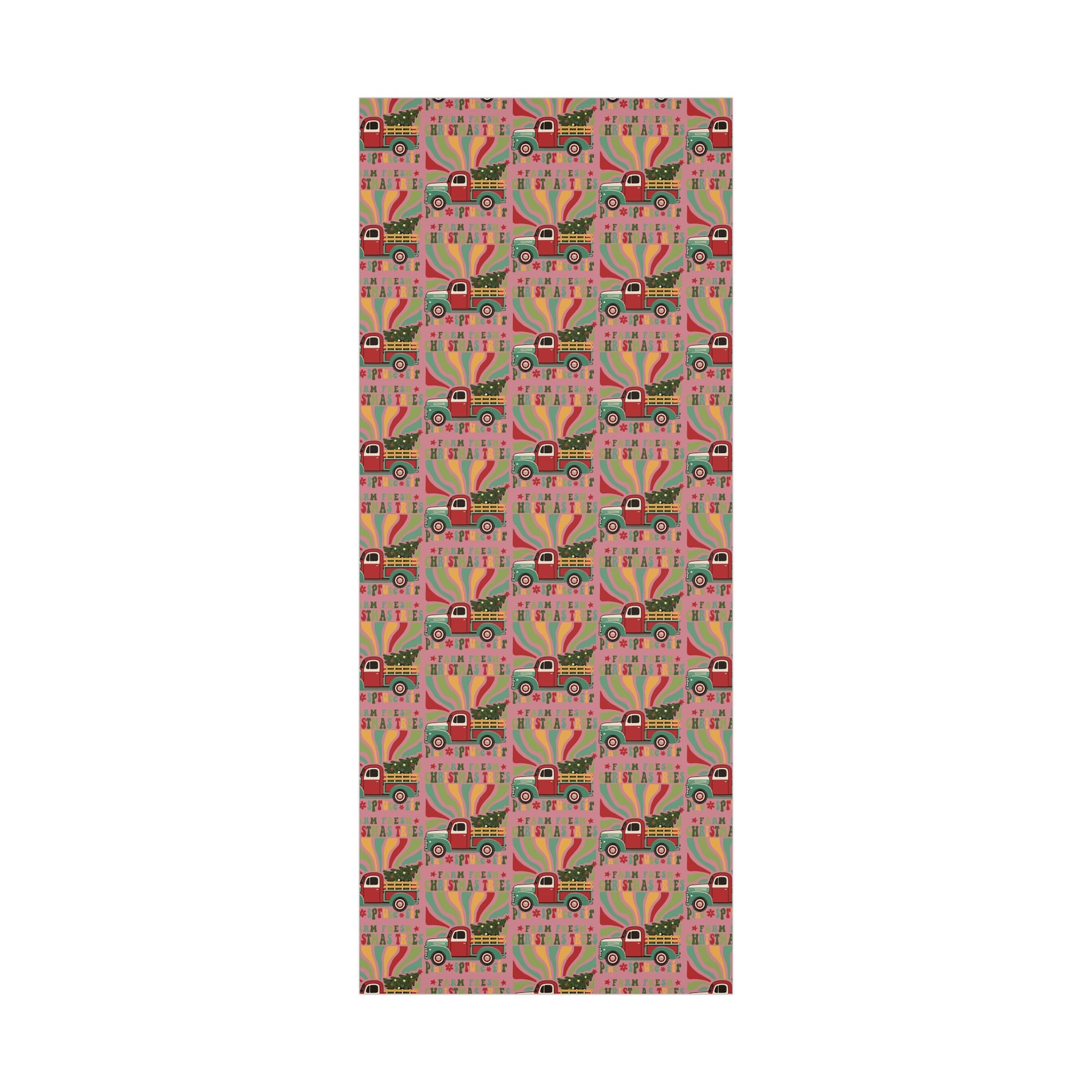 Christmas Retro Boho Pickup Wrapping Paper Holiday Gift Wrap with Perfect for Christmas Presents, Crafting, Holiday Decor Premium Quality Perfect for Gift - MRSBYVALLE
